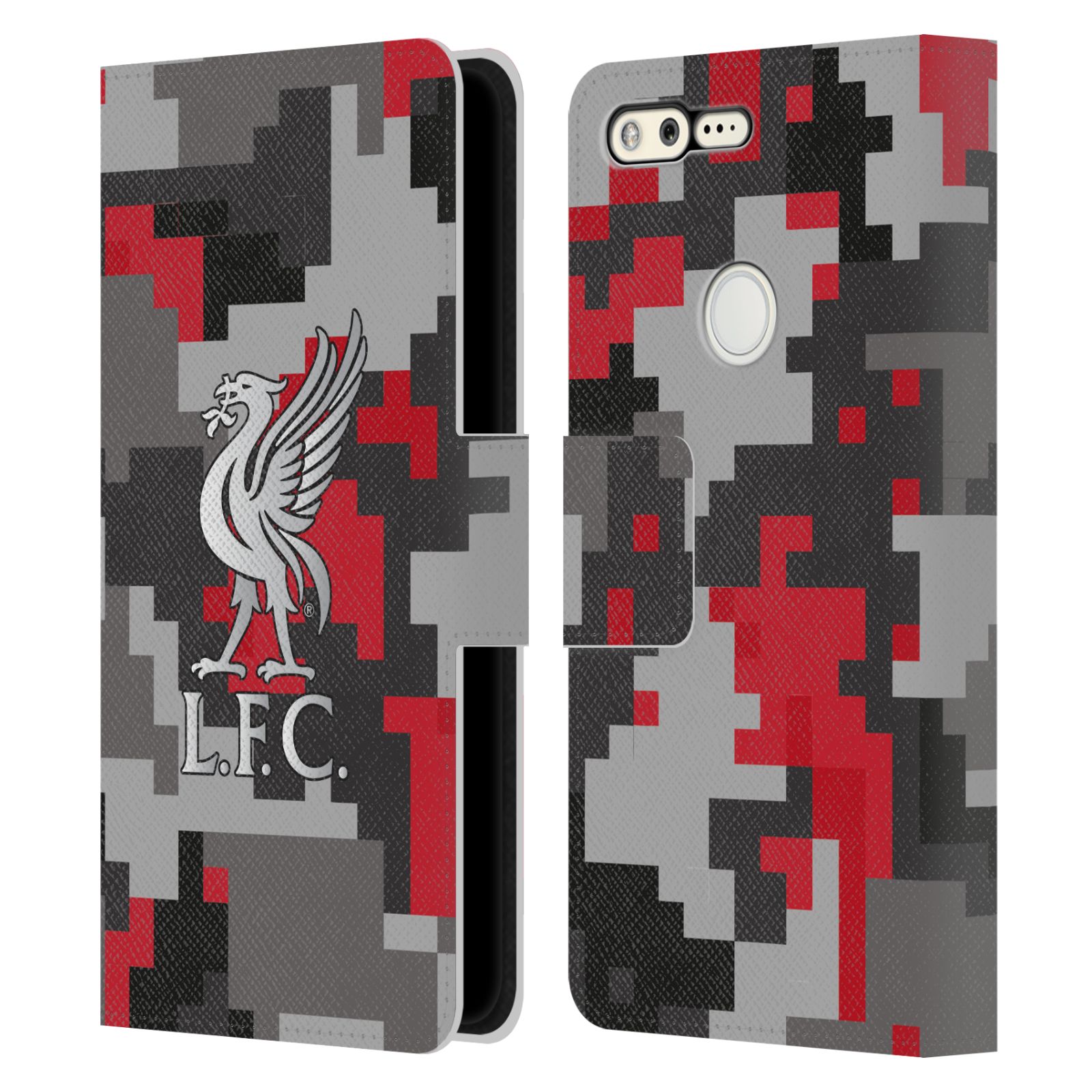 LIVERPOOL FC LFC DIGITAL CAMOUFLAGE PU LEATHER BOOK CASE FOR GOOGLE PHONES - Picture 9 of 12
