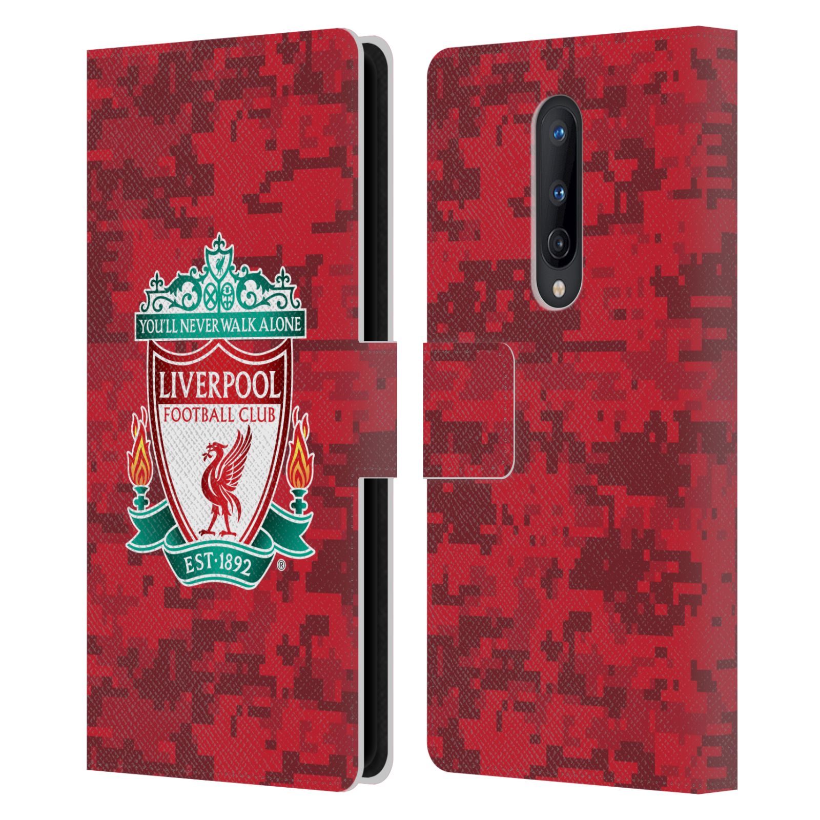 LIVERPOOL FC LFC DIGITAL CAMOUFLAGE PU LEATHER BOOK CASE FOR ONEPLUS PHONES - Picture 12 of 12