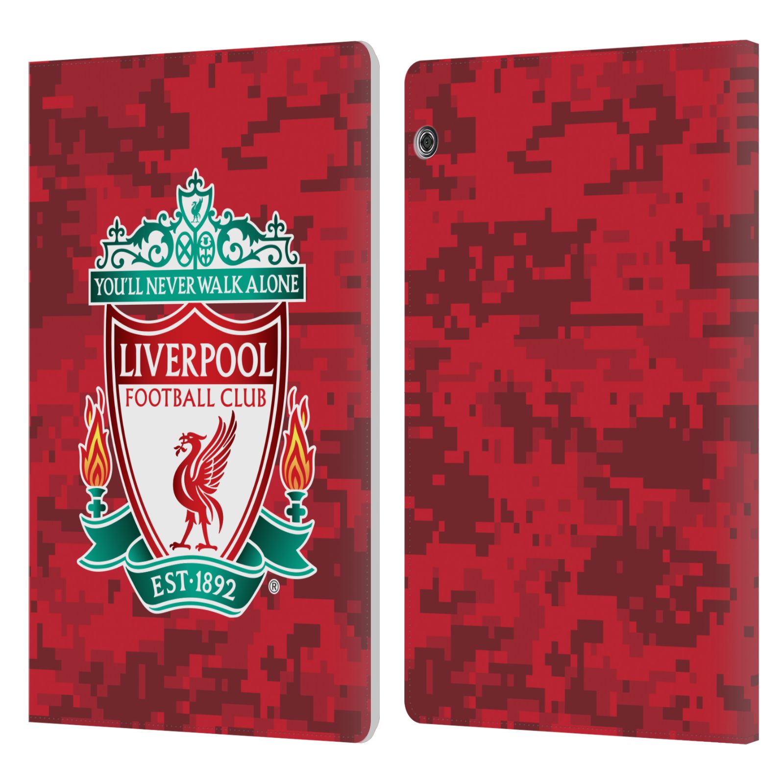 LIVERPOOL FC DIGITAL CAMOUFLAGE PU LEATHER BOOK CASE FOR HUAWEI XIAOMI TABLET - Picture 7 of 7