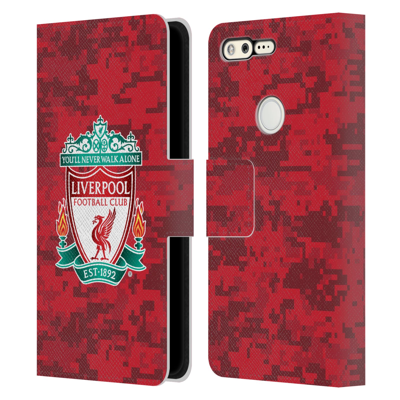 LIVERPOOL FC LFC DIGITAL CAMOUFLAGE PU LEATHER BOOK CASE FOR GOOGLE PHONES - Picture 12 of 12