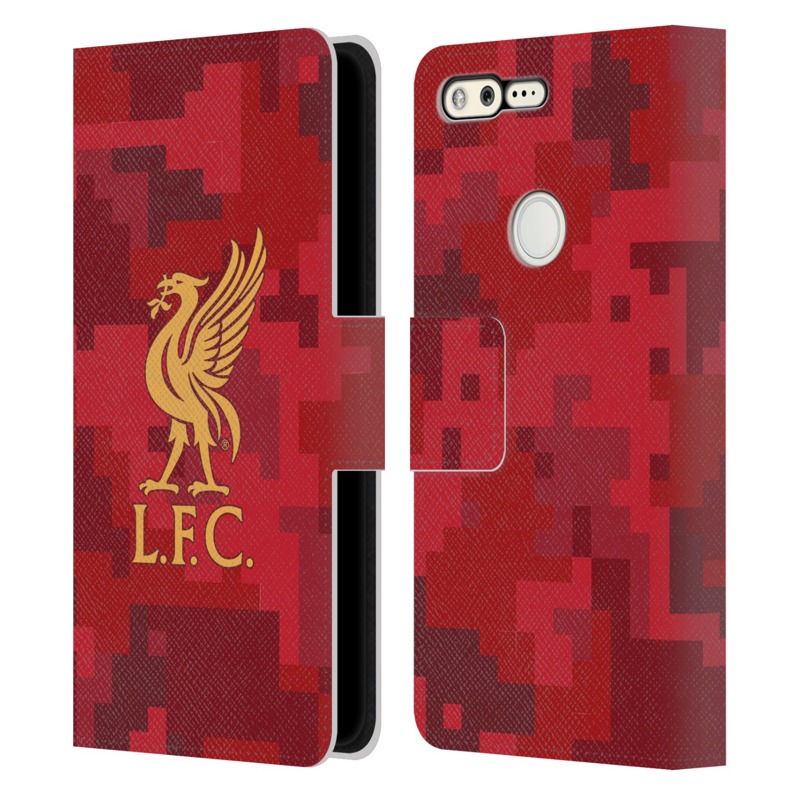LIVERPOOL FC LFC DIGITAL CAMOUFLAGE PU LEATHER BOOK CASE FOR GOOGLE PHONES - Picture 11 of 12
