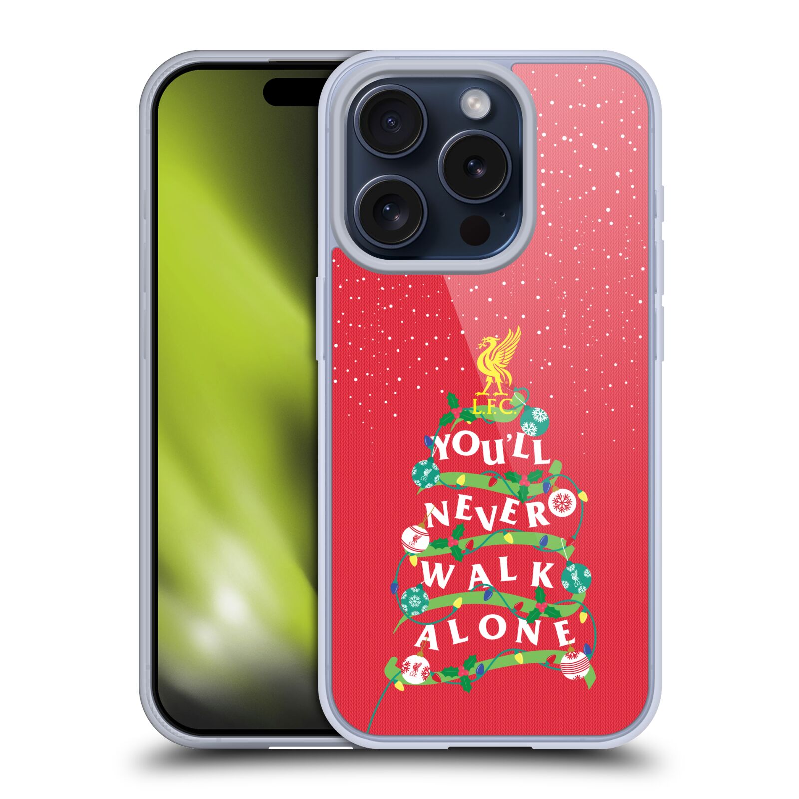 LIVERPOOL FC LFC FESTIVE CHRISTMAS SOFT GEL CASE FOR APPLE iPHONE PHONES - Picture 11 of 11