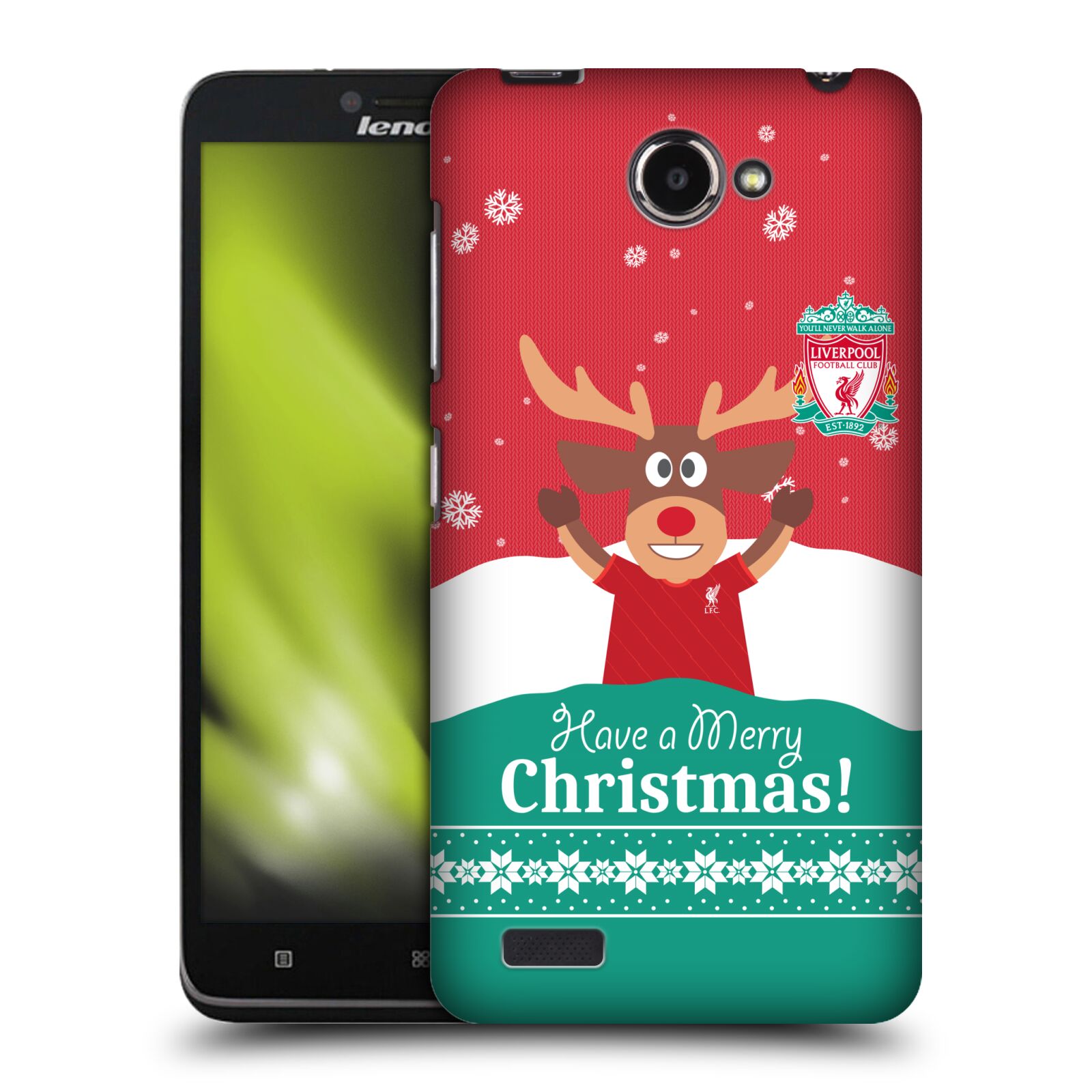 FUNDA TRASERA OFICIAL LIVERPOOL CLUB FESTIVA NAVIDAD PARA TELÉFONOS LENOVO - Imagen 9 de 11