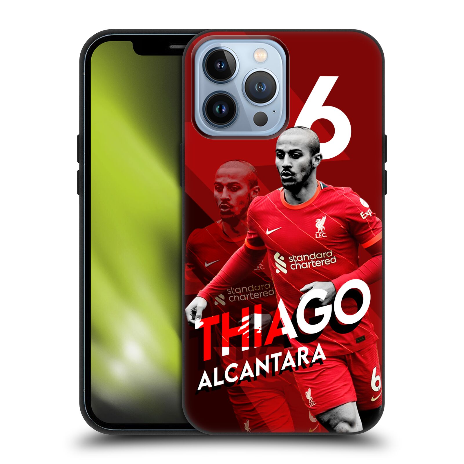 LIVERPOOL FC 2021/22 FIRST TEAM BLACK SUSTAINABLE CASE FOR APPLE iPHONE PHONES - Picture 14 of 15