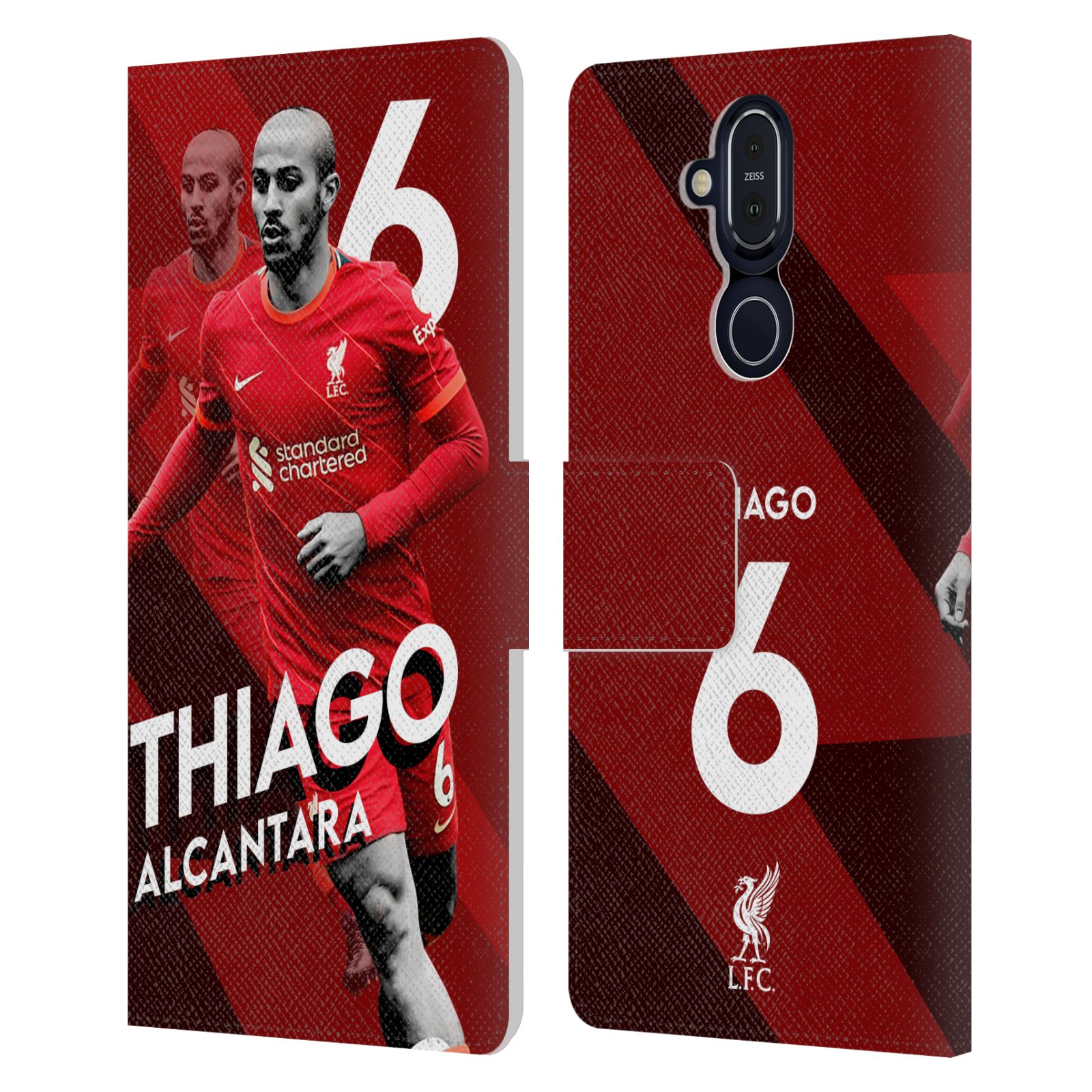LIVERPOOL FC LFC 2021/22 FIRST TEAM PU LEATHER BOOK WALLET CASE FOR NOKIA PHONES - Picture 13 of 14