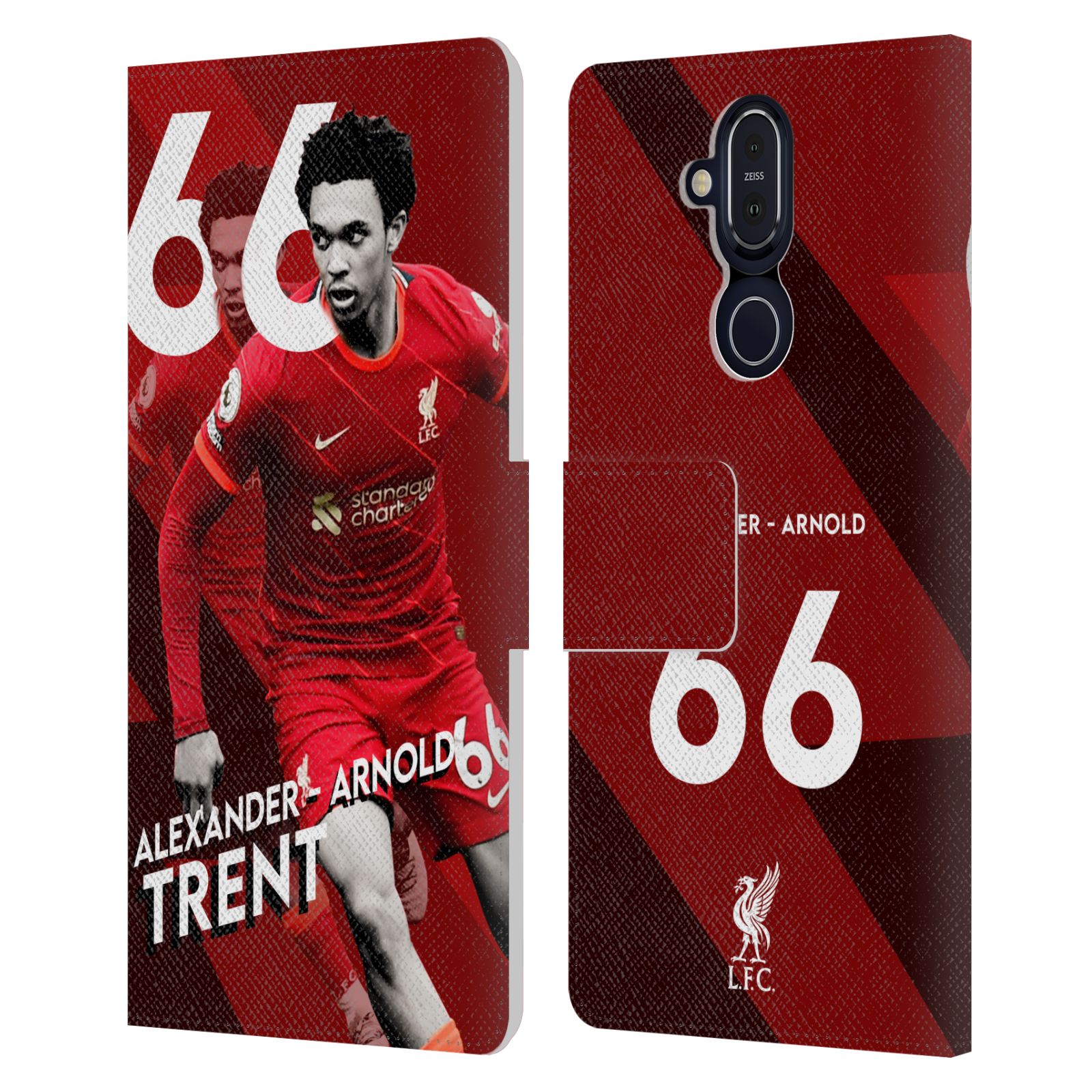 LIVERPOOL FC LFC 2021/22 FIRST TEAM PU LEATHER BOOK WALLET CASE FOR NOKIA PHONES - Picture 14 of 14