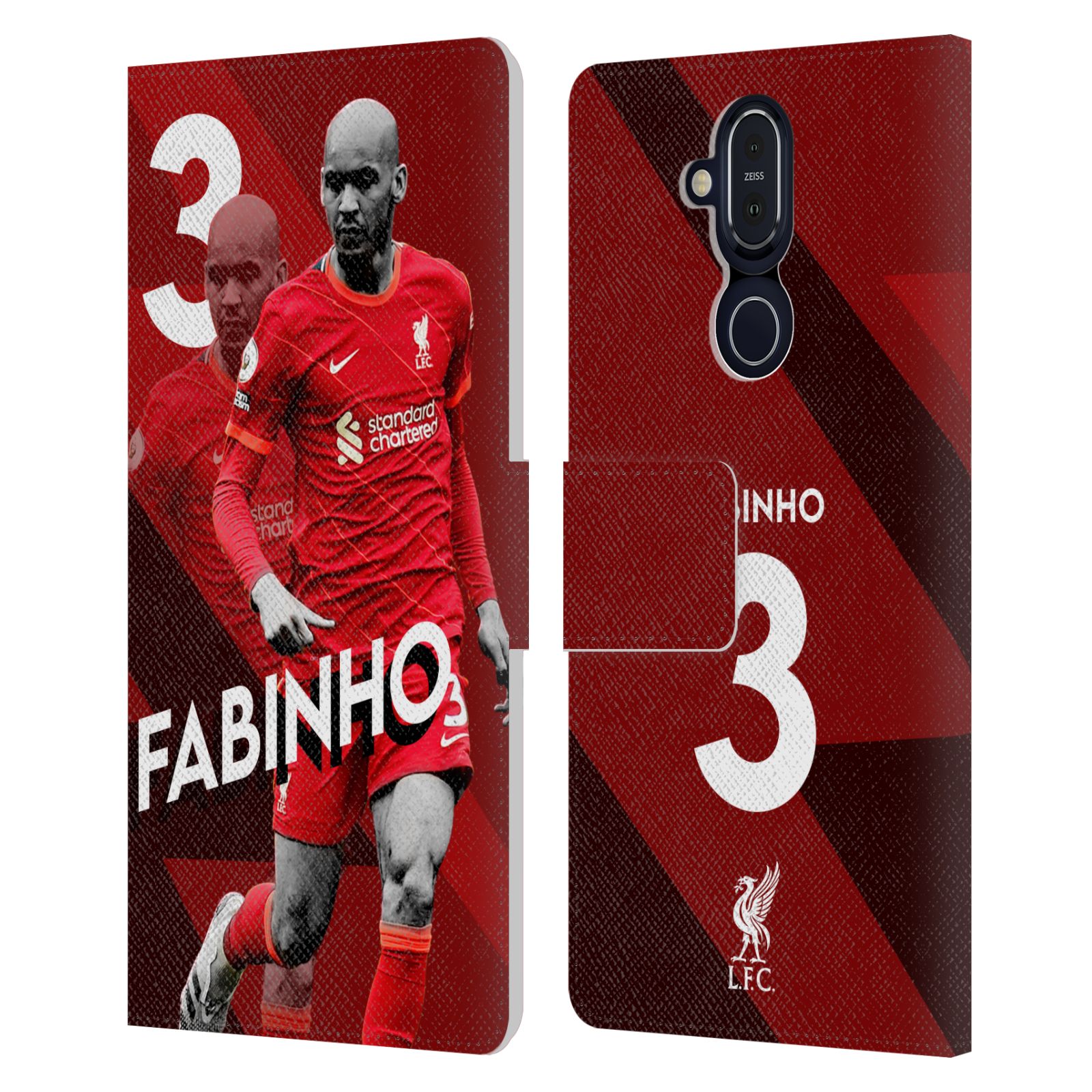 LIVERPOOL FC LFC 2021/22 FIRST TEAM PU LEATHER BOOK WALLET CASE FOR NOKIA PHONES - Picture 9 of 14