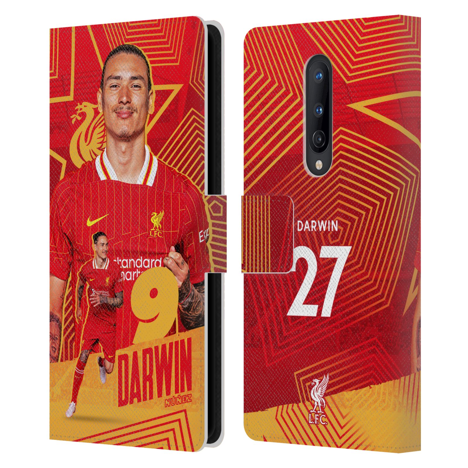 LIVERPOOL FC LFC 2024/25 FIRST TEAM PU LEATHER BOOK CASE FOR ONEPLUS PHONES - Picture 8 of 13
