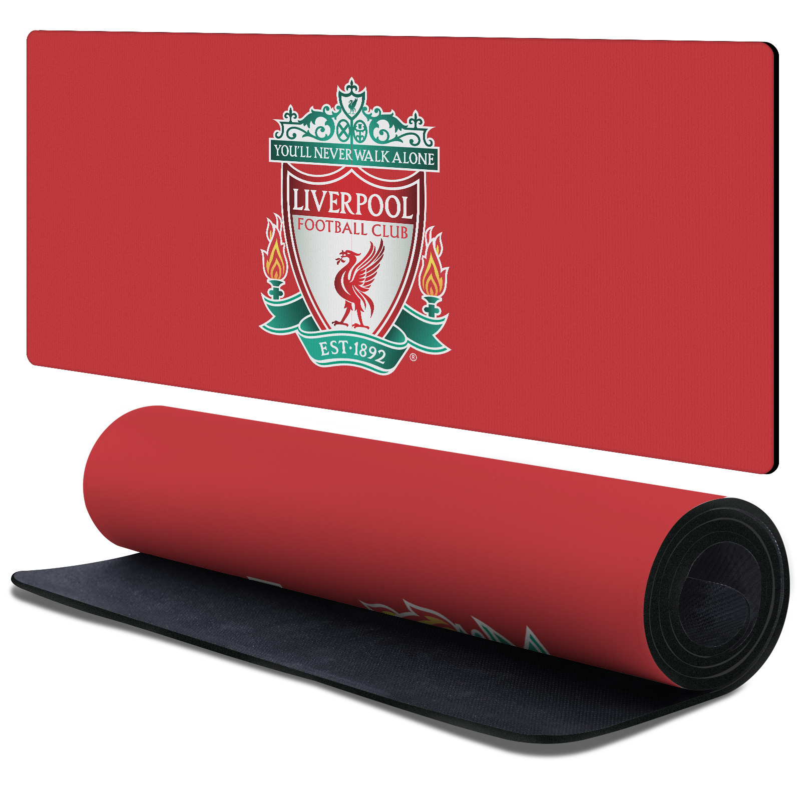Crest Red Desk Mat for Large · 90 × 40 cm