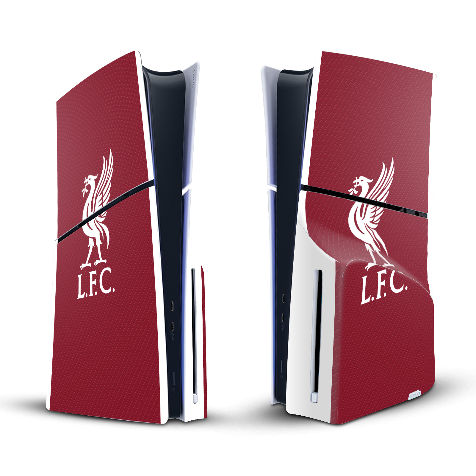 LIVERPOOL FC 2023/24 VINYL SKIN FOR SONY PS5 SLIM DISC CONSOLE & CONTROLLER