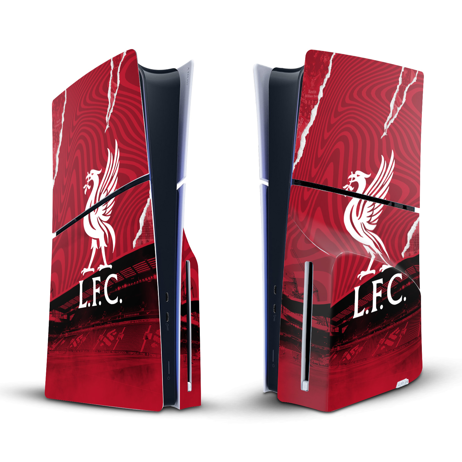 LIVERPOOL FC 2023/24 VINYL SKIN FOR SONY PS5 SLIM DISC CONSOLE & CONTROLLER