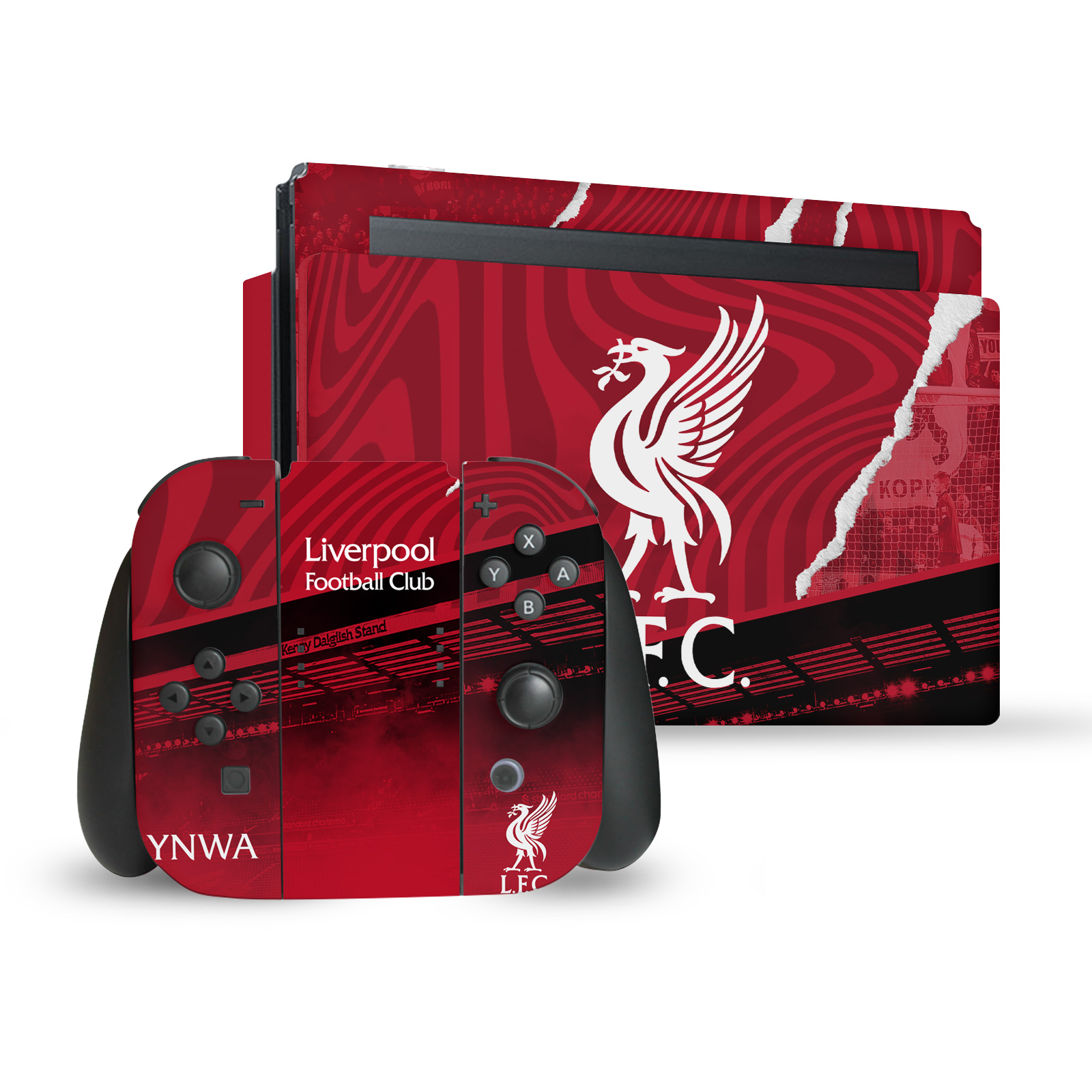 OFFICIAL LIVERPOOL FOOTBALL CLUB 2023/24 VINYL SKIN FOR NINTENDO SWITCH BUNDLE