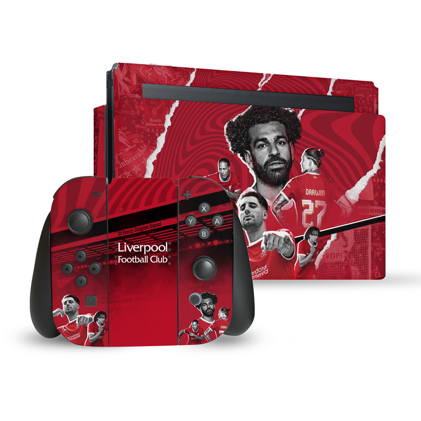 OFFICIAL LIVERPOOL FOOTBALL CLUB 2023/24 VINYL SKIN FOR NINTENDO SWITCH BUNDLE