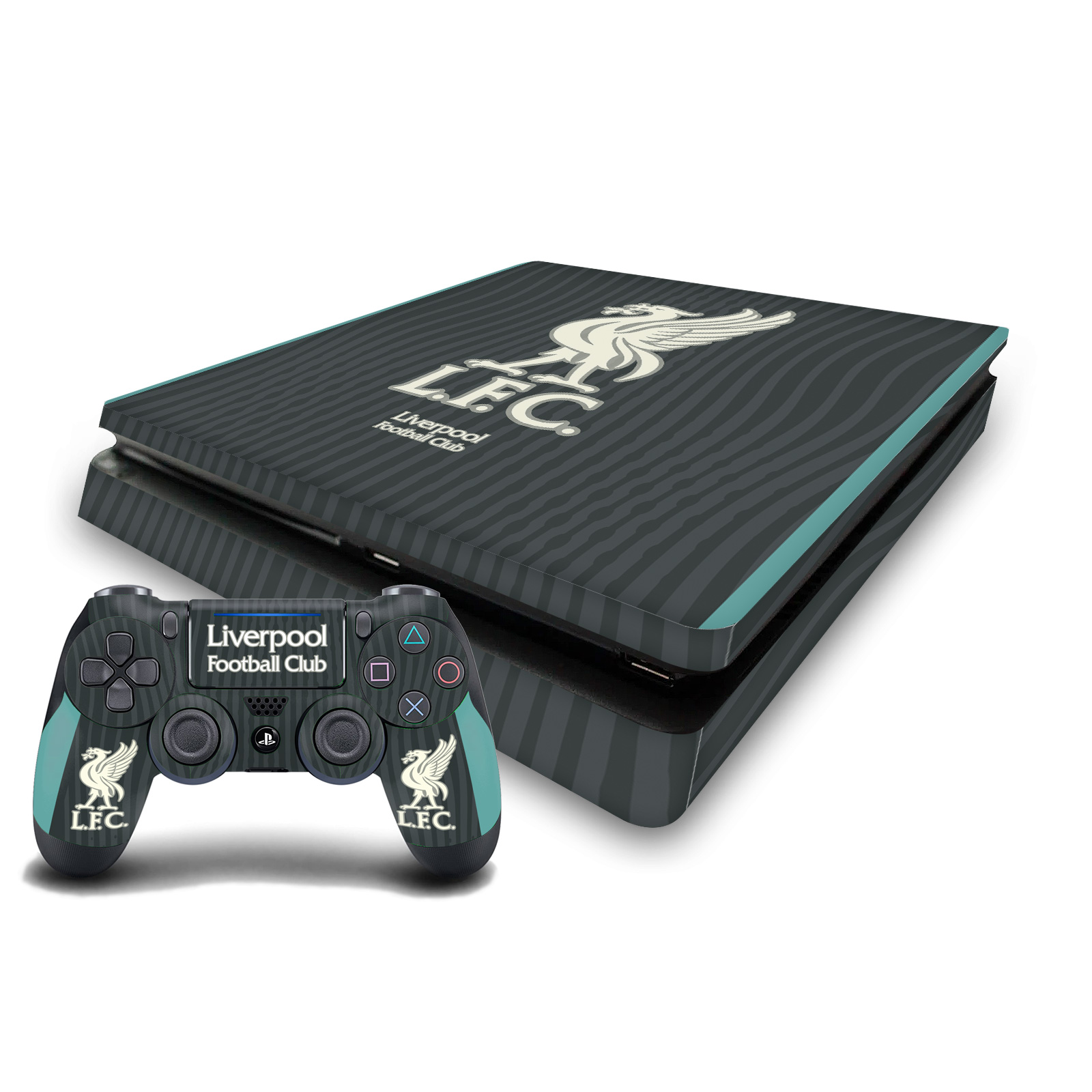 LIVERPOOL FC LFC 2024/25 VINYL SKIN DECAL FOR PS4 SLIM CONSOLE & CONTROLLER