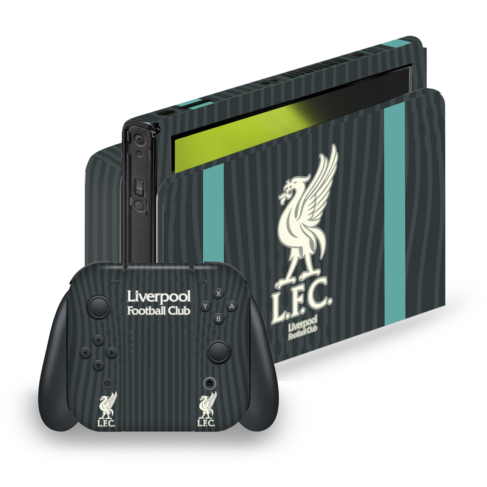 LIVERPOOL FC LFC 2024/25 VINYL SKIN DECAL FOR NINTENDO SWITCH OLED BUNDLE - Picture 10 of 12