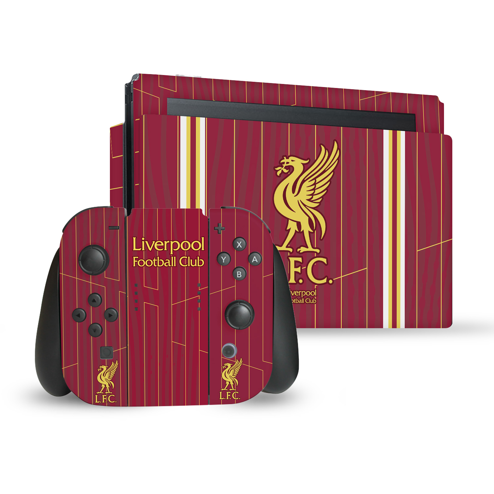 OFFICIAL LIVERPOOL FOOTBALL CLUB 2024/25 VINYL SKIN FOR NINTENDO SWITCH BUNDLE