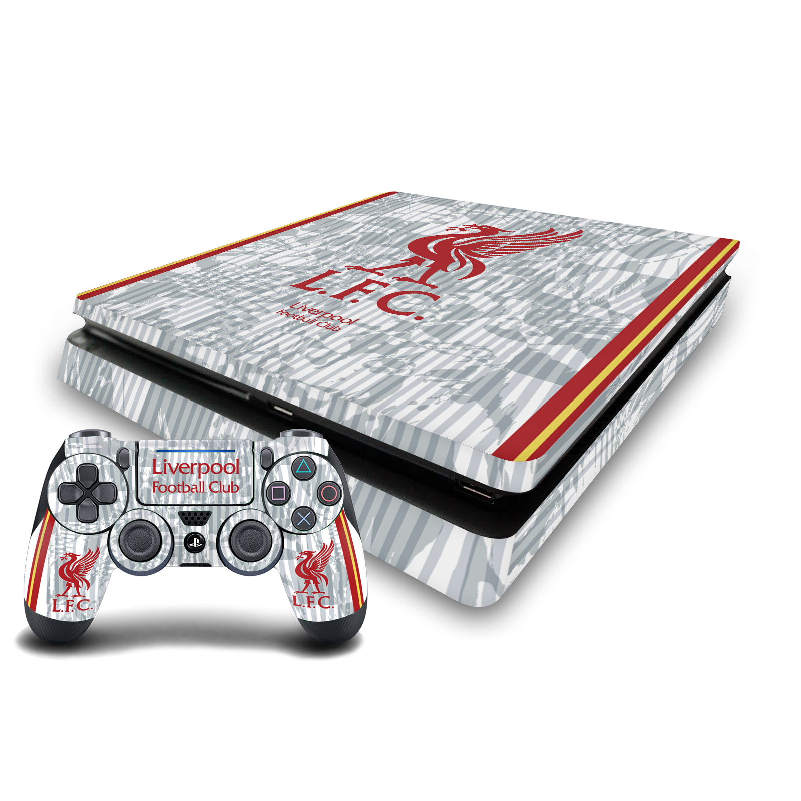 LIVERPOOL FC LFC 2024/25 VINYL SKIN DECAL FOR PS4 SLIM CONSOLE & CONTROLLER