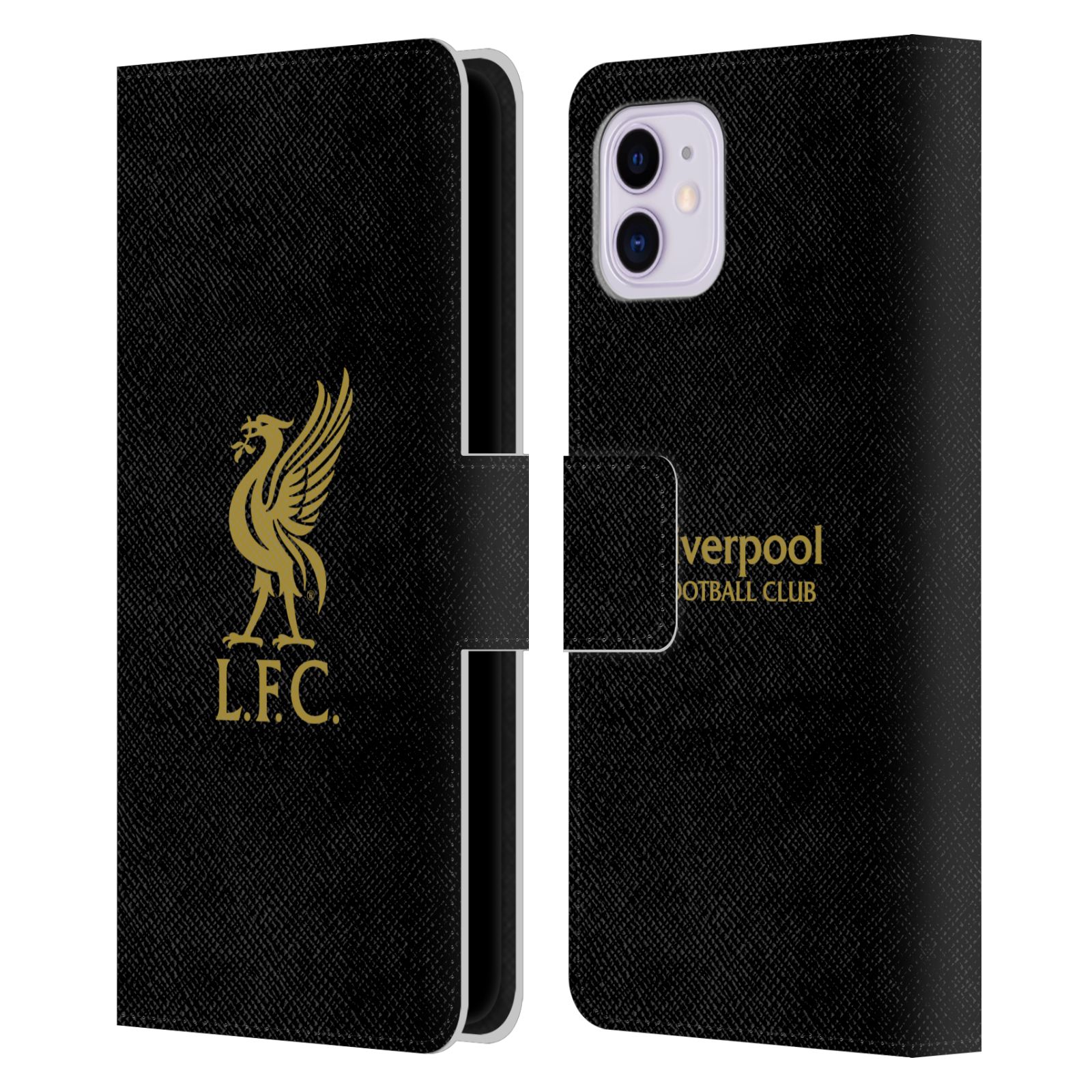 Black 2 Leather Wallet Case for iPhone 11
