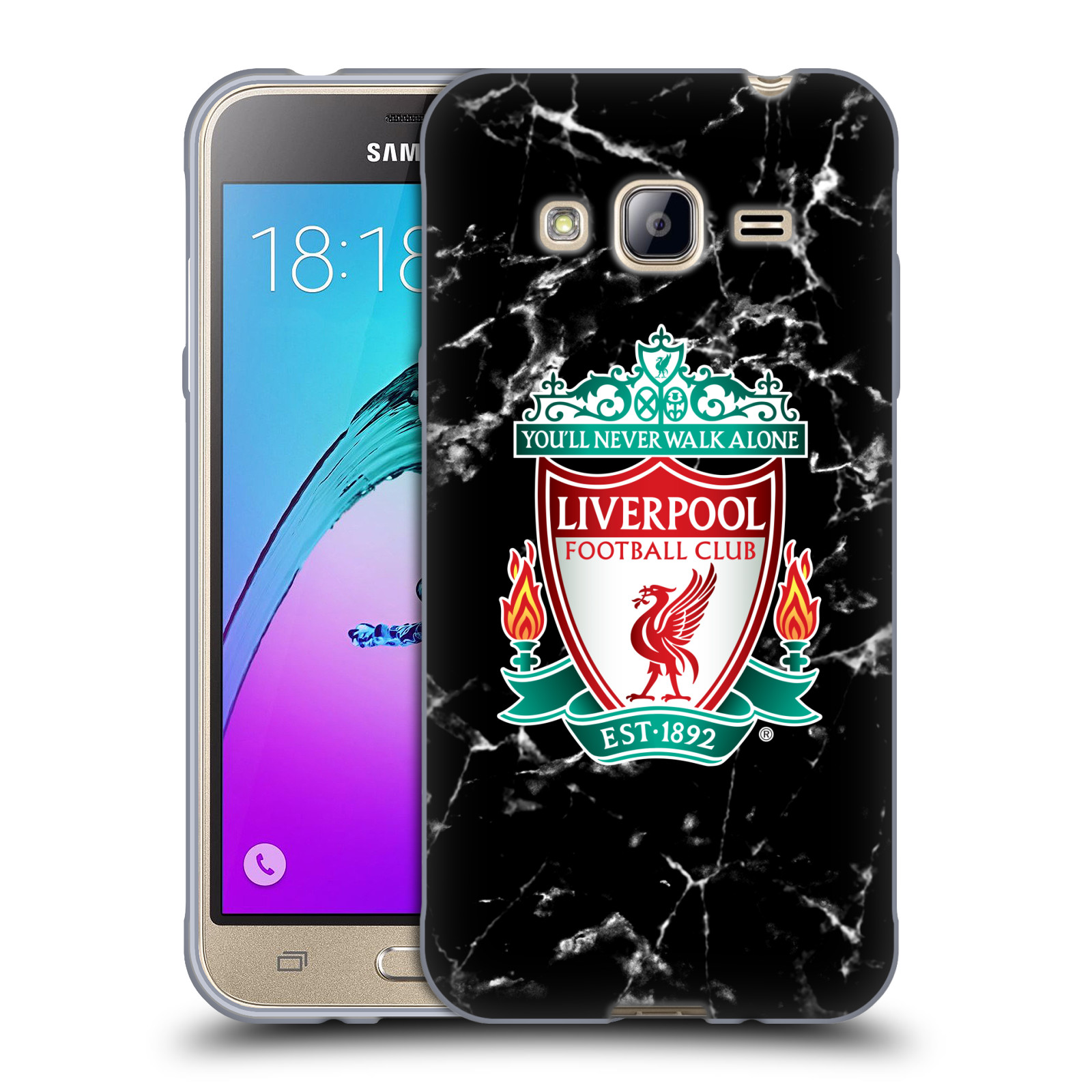 OFFICIAL LIVERPOOL FOOTBALL CLUB MARBLE SOFT GEL CASE FOR SAMSUNG PHONES 3