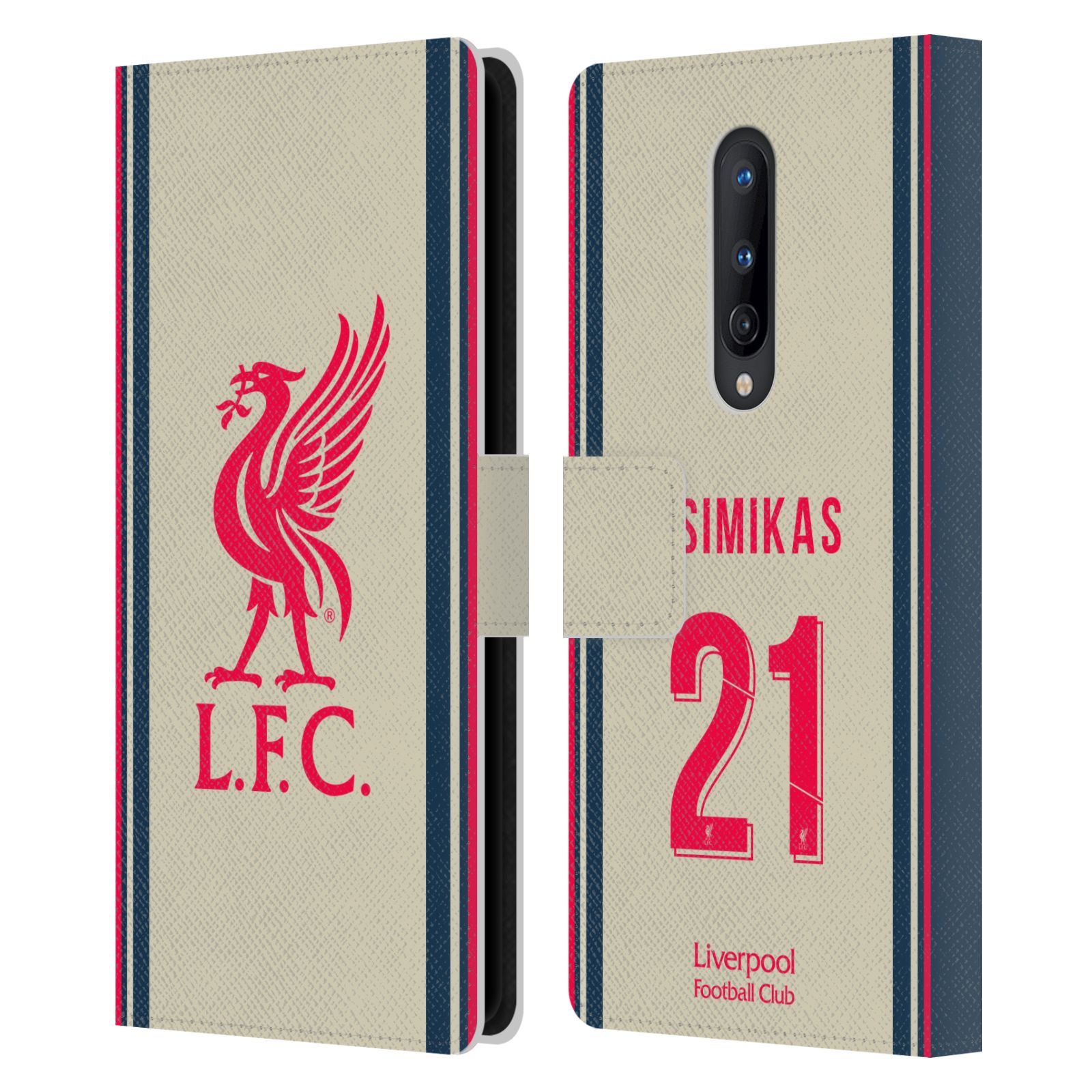 LIVERPOOL FC LFC 2021/22 PLAYERS AWAY KIT 2ND GROUP PU LEATHER BOOK CASE ONEPLUS - Picture 12 of 12