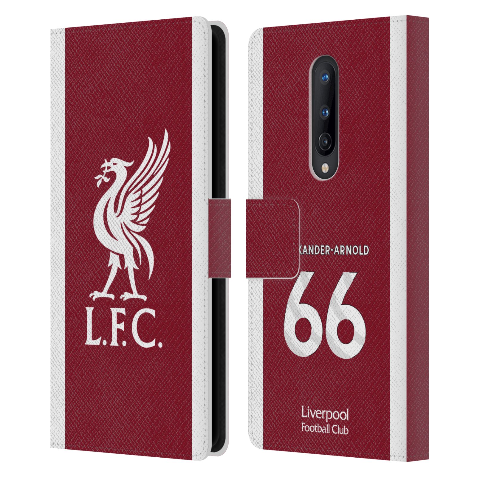 LIVERPOOL FC 2023/24 PLAYERS HOME KIT PU LEATHER BOOK CASE FOR ONEPLUS PHONES - Picture 12 of 13