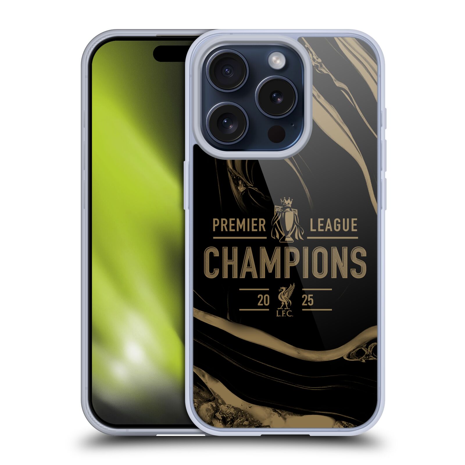 LIVERPOOL FC LFC 2025 PREMIER LEAGUE CHAMPIONS GEL CASE FOR APPLE iPHONE PHONES - Picture 8 of 9