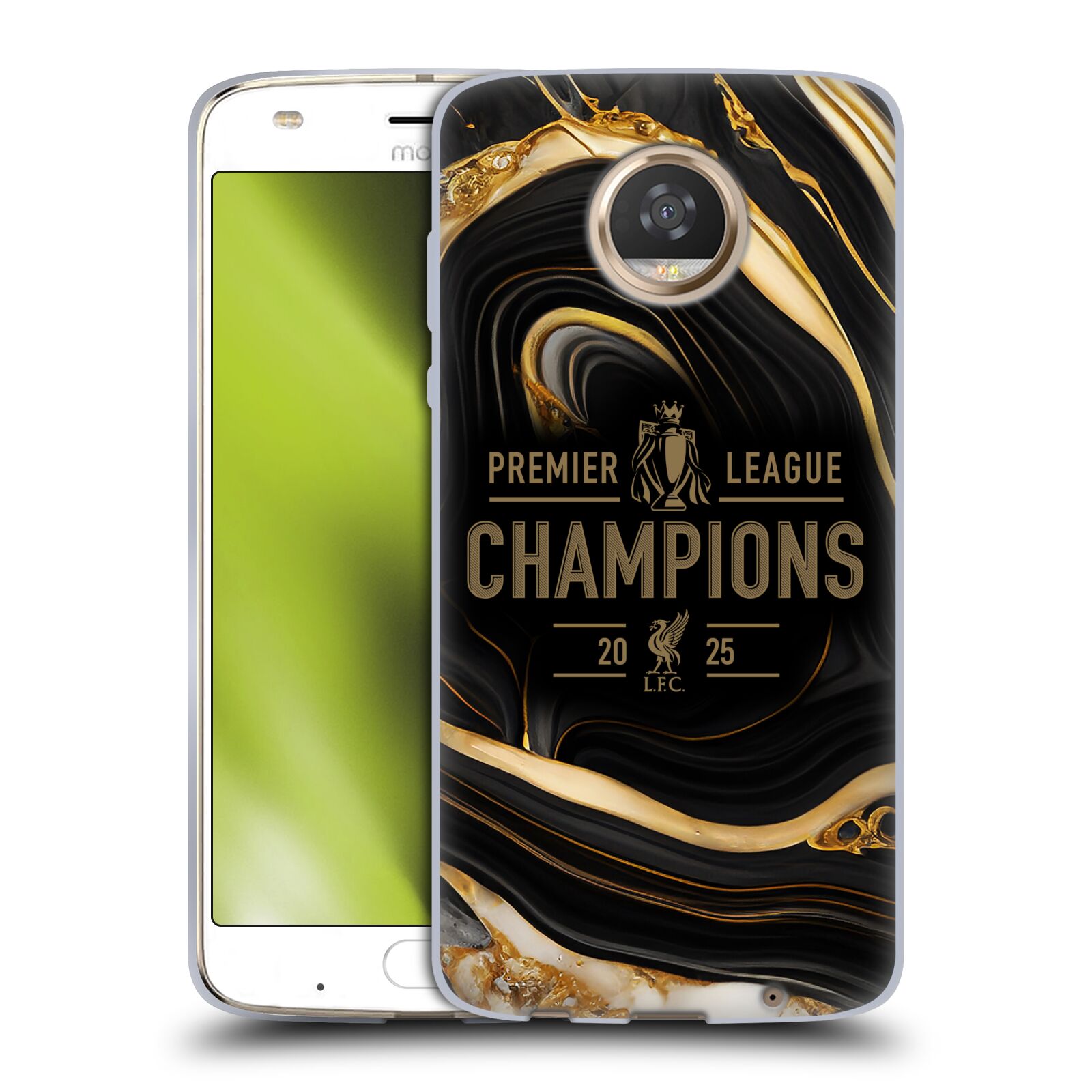 FUNDA GEL SUAVE LIVERPOOL FC LFC 2025 PREMIER LEAGUE CHAMPIONS PARA TELÉFONOS MOTOROLA - Imagen 8 de 9