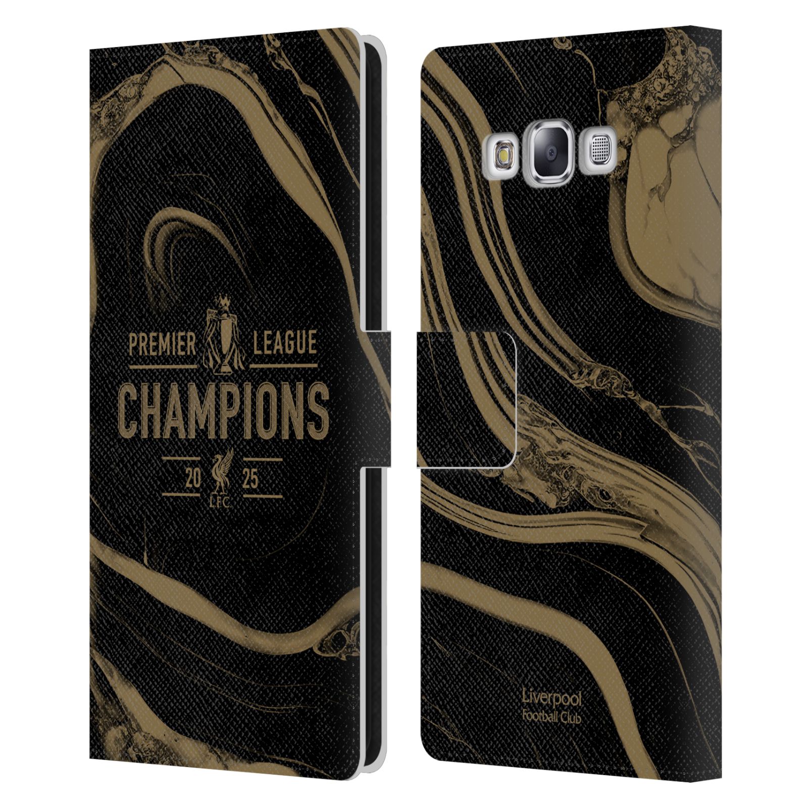 LIVERPOOL FC 2025 PREMIER LEAGUE CHAMPIONS PU LEATHER BOOK CASE FOR SAMSUNG 3