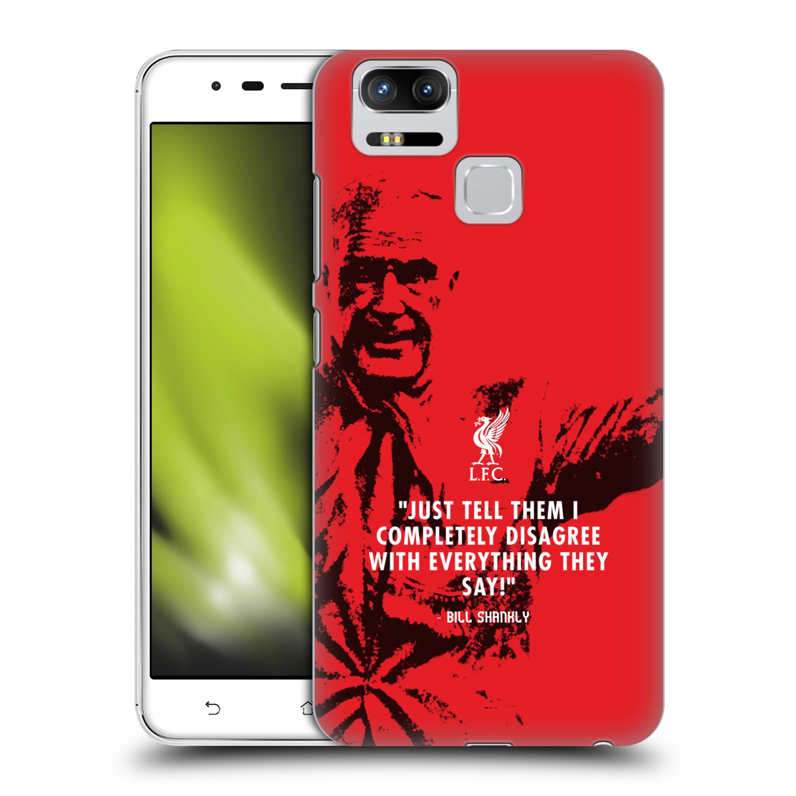 OFFICIAL LIVERPOOL FOOTBALL CLUB BILL SHANKLY BACK CASE FOR ASUS ZENFONE PHONES - Picture 9 of 19