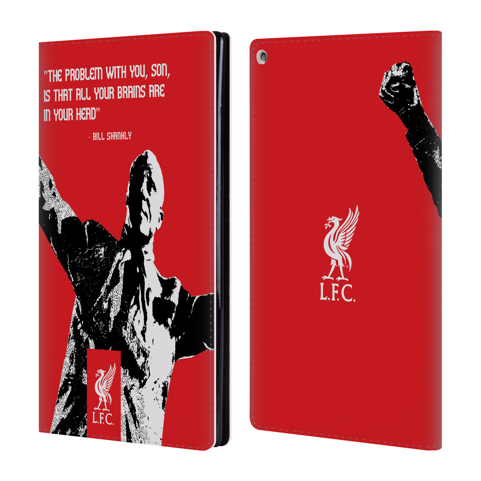 LIVERPOOL FC LFC BILL SHANKLY QUOTES PU LEATHER BOOK WALLET CASE FOR AMAZON FIRE - Picture 13 of 18