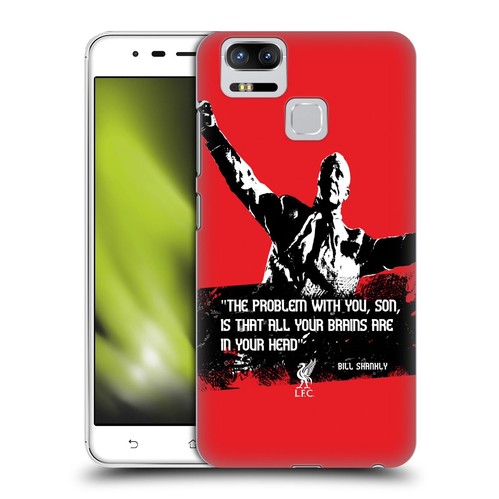 OFFICIAL LIVERPOOL FOOTBALL CLUB BILL SHANKLY BACK CASE FOR ASUS ZENFONE PHONES - Picture 15 of 19