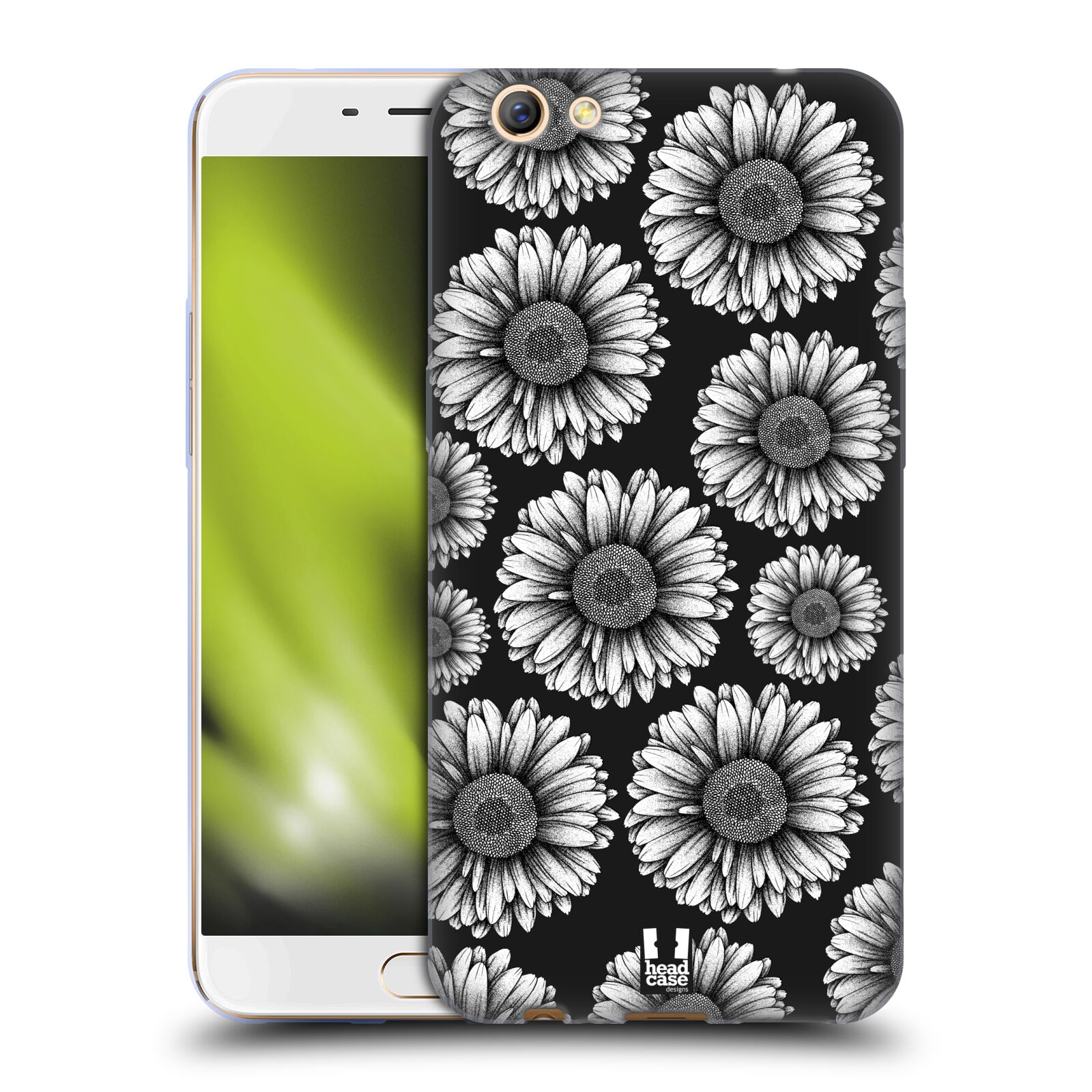 FUNDA HEAD CASE DESIGNS CON FLORES LITOGRÁFICAS DE GEL SUAVE PARA TELÉFONOS OPPO - Imagen 8 de 11