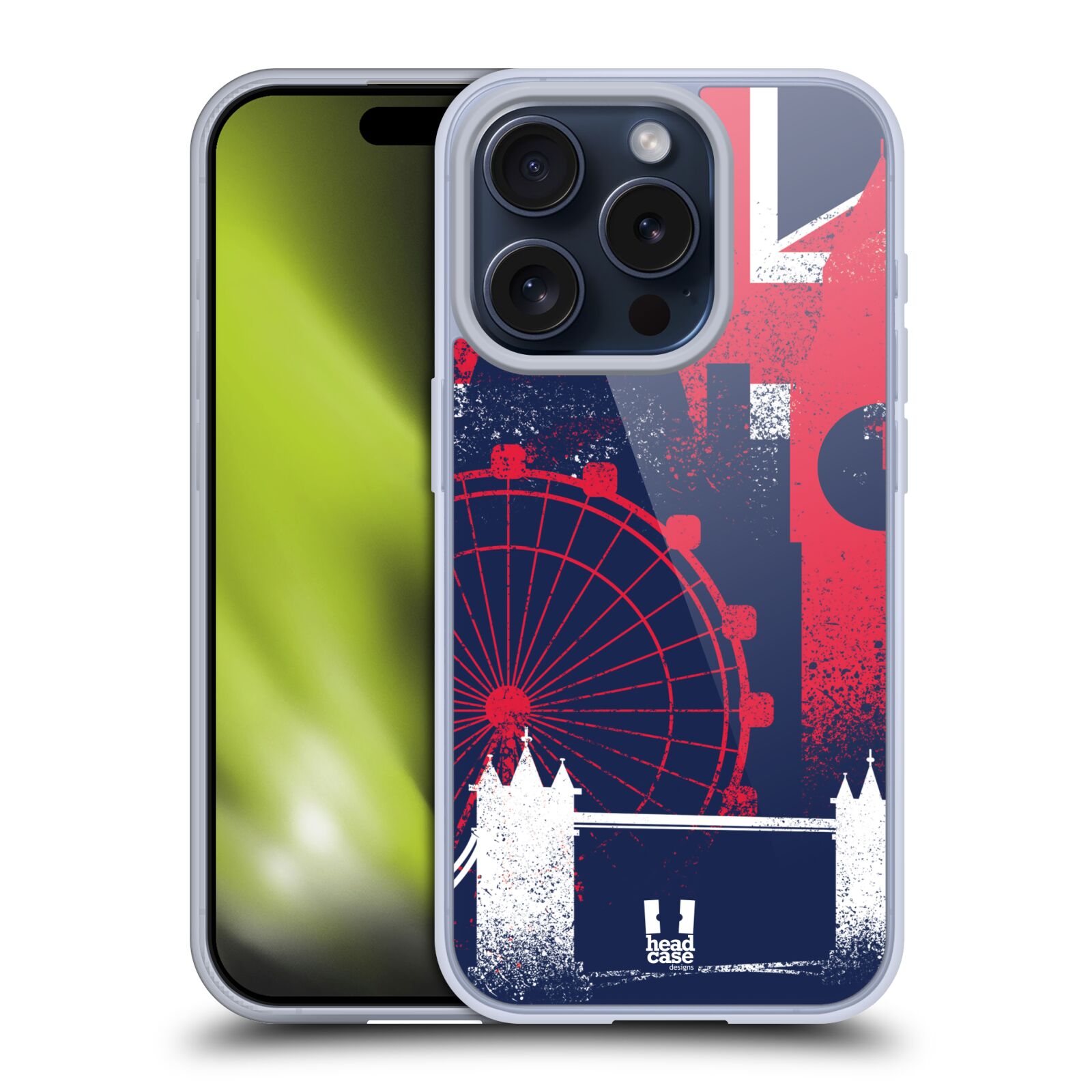 HEAD CASE LONDON PRINTS CUSTODIA COVER MORBIDA IN GEL PER APPLE iPHONE TELEFONI - Foto 5 di 8