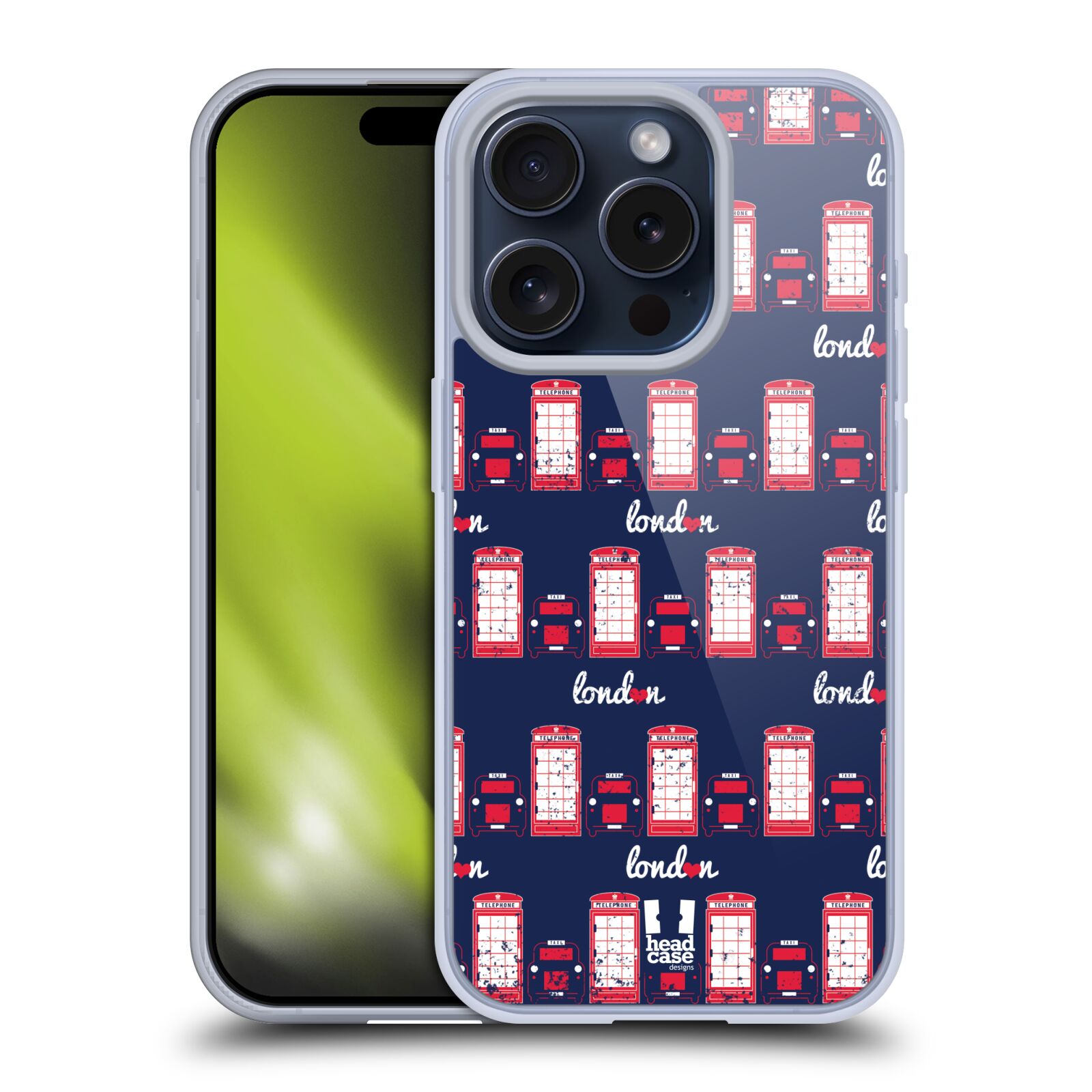 HEAD CASE LONDON PRINTS CUSTODIA COVER MORBIDA IN GEL PER APPLE iPHONE TELEFONI - Foto 3 di 8