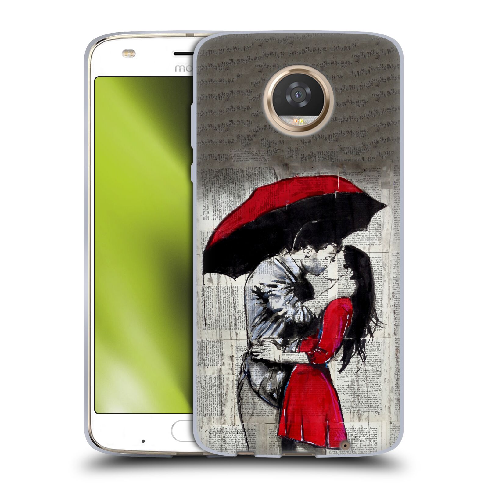 OFFICIAL LOUIJOVERART RED INK SOFT GEL CASE FOR MOTOROLA PHONES 2 - Picture 8 of 8