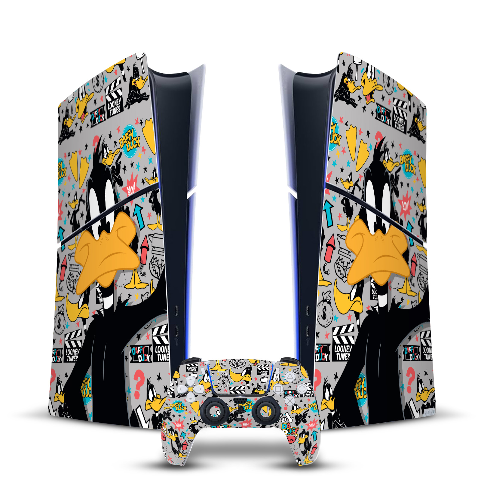 LOONEY TUNES GRAPHICS AND CHARACTERS VINYL SKIN FOR PS5 SLIM DIGITAL BUNDLE