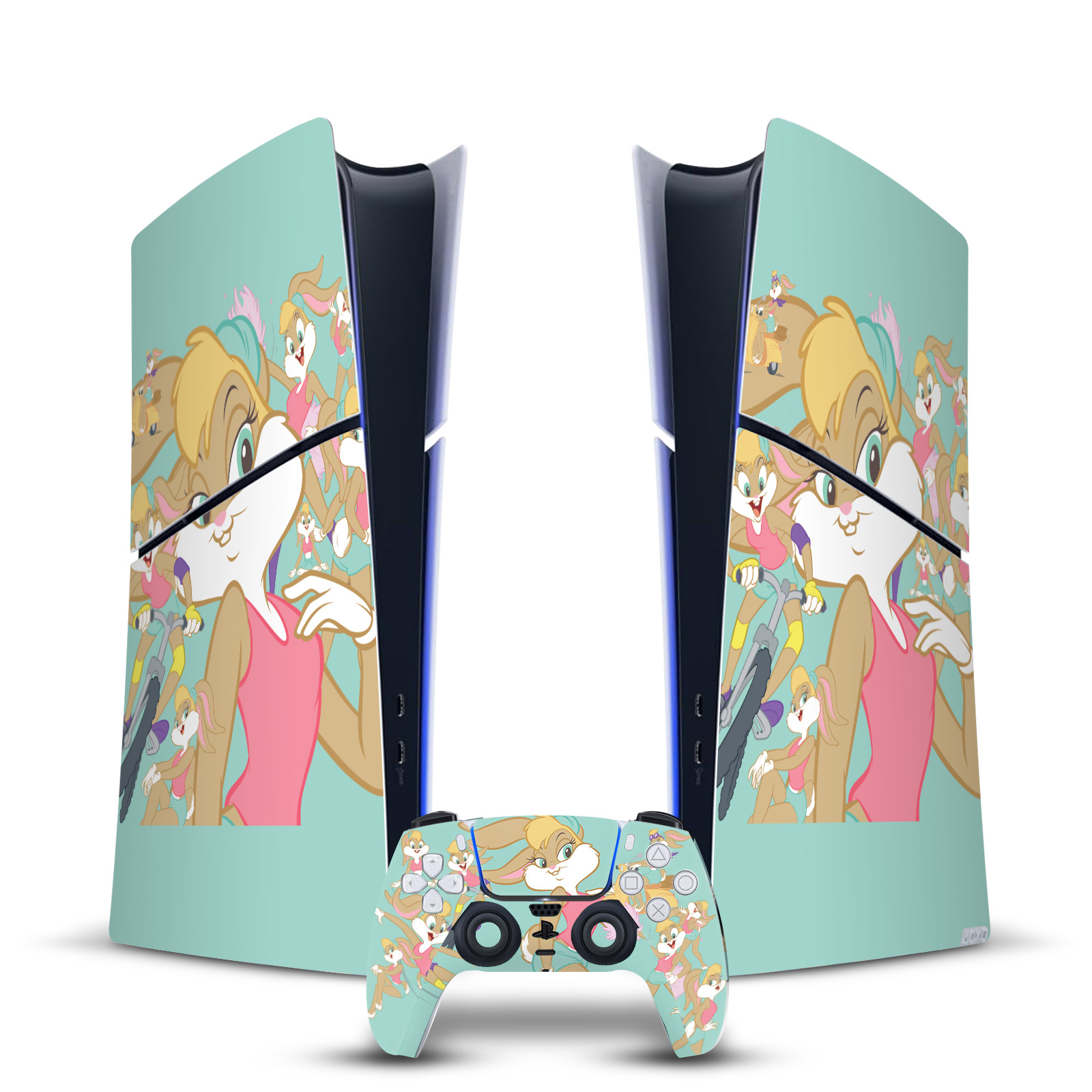 LOONEY TUNES GRAPHICS AND CHARACTERS VINYL SKIN FOR PS5 SLIM DIGITAL BUNDLE