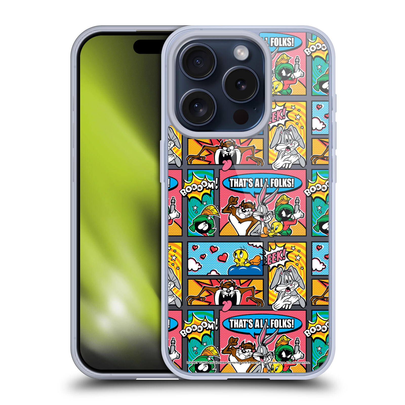 OFFICIAL LOONEY TUNES PATTERNS SOFT GEL CASE FOR APPLE iPHONE PHONES - Picture 10 of 17