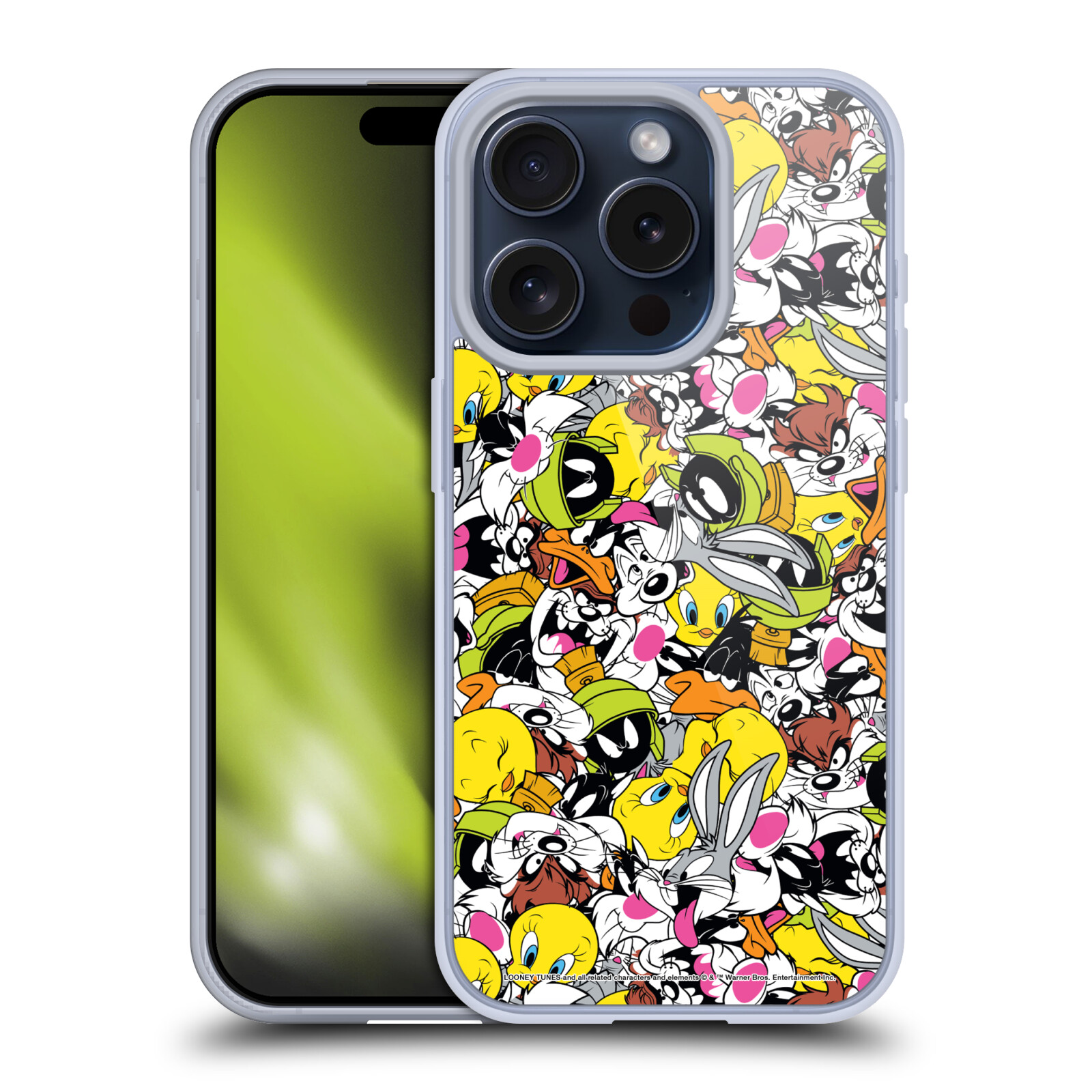 OFFICIAL LOONEY TUNES PATTERNS SOFT GEL CASE FOR APPLE iPHONE PHONES - Picture 12 of 17