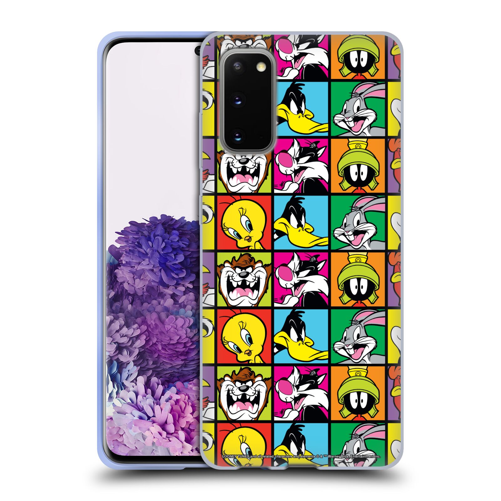 Official Looney Tunes Tasmanian Devil Patterns Soft Gel Case Compatible for Samsung Galaxy A21 2020