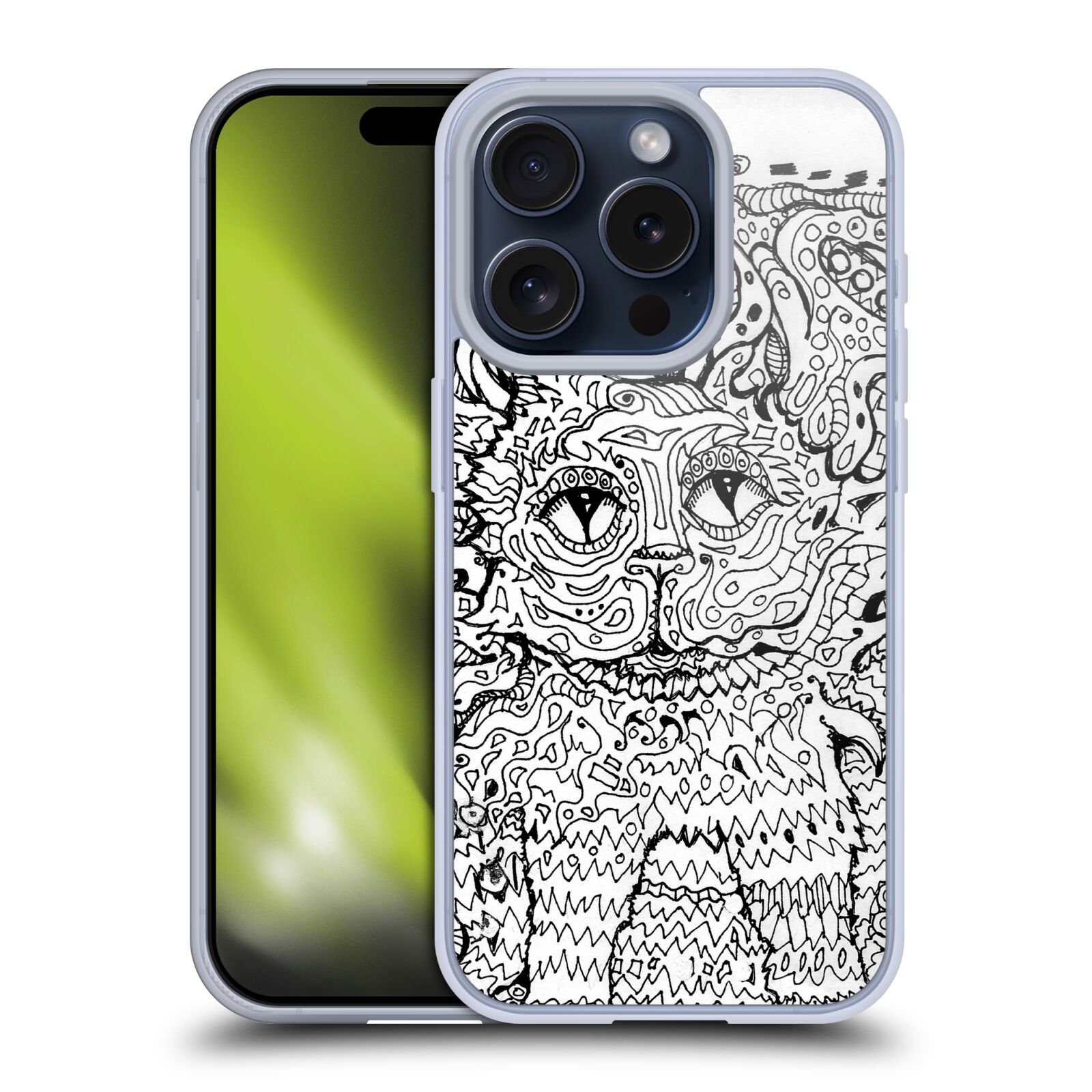 MAD DOG ART GALLERY B&W DOODLE ÉTUI COQUE EN GEL POUR APPLE iPHONE TÉLÉPHONES - Photo 9 sur 17