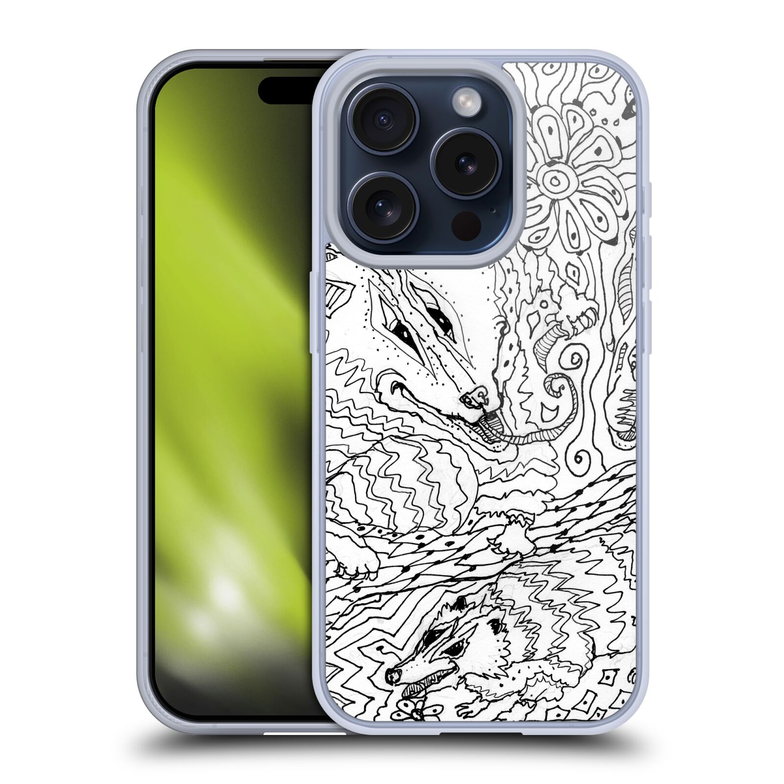 MAD DOG ART GALLERY B&W DOODLE ÉTUI COQUE EN GEL POUR APPLE iPHONE TÉLÉPHONES - Photo 15 sur 17