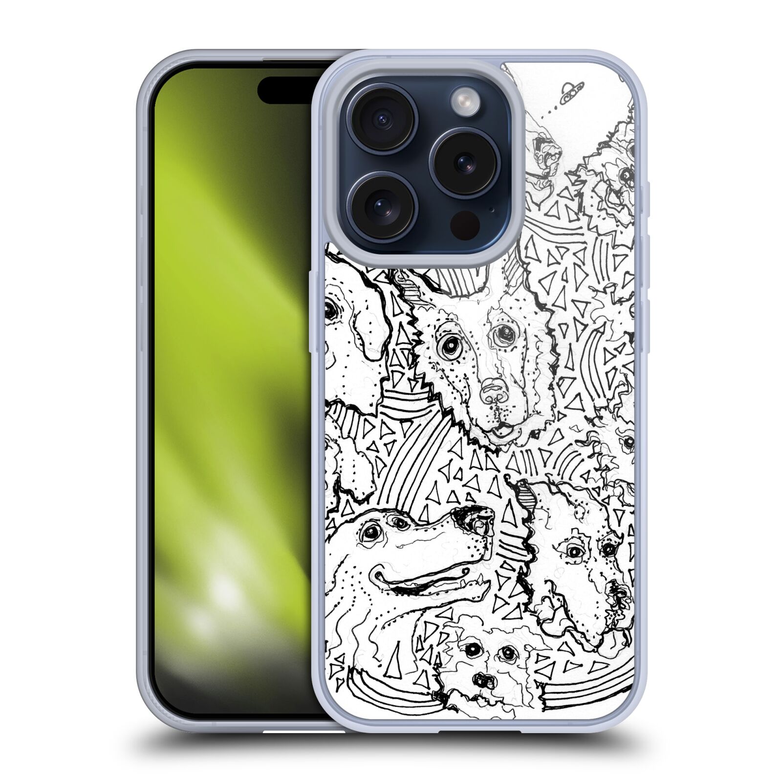 MAD DOG ART GALLERY B&W DOODLE ÉTUI COQUE EN GEL POUR APPLE iPHONE TÉLÉPHONES - Photo 12 sur 17