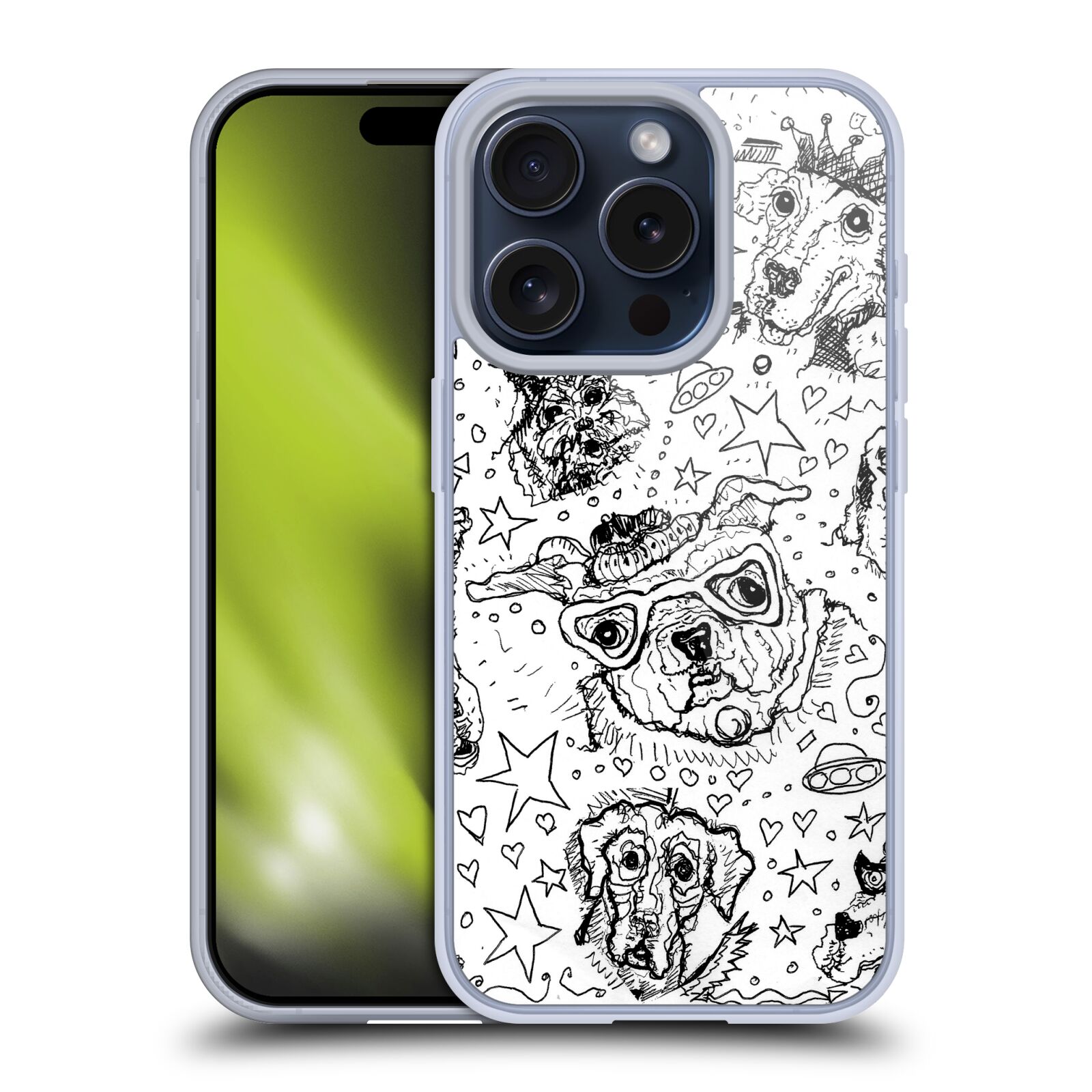MAD DOG ART GALLERY B&W DOODLE ÉTUI COQUE EN GEL POUR APPLE iPHONE TÉLÉPHONES - Photo 13 sur 17
