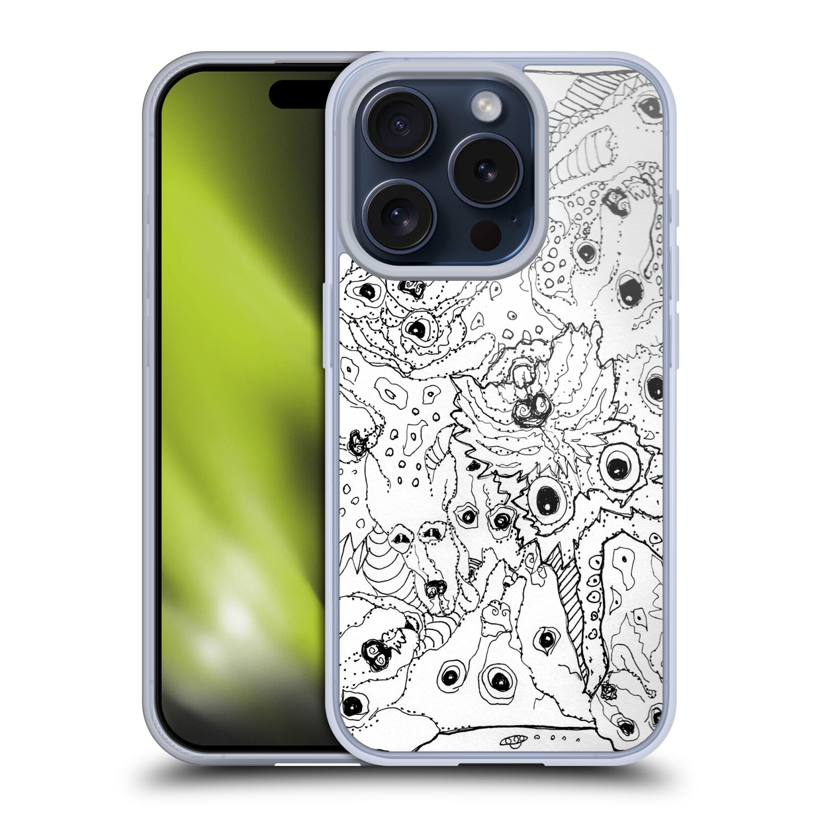 MAD DOG ART GALLERY B&W DOODLE ÉTUI COQUE EN GEL POUR APPLE iPHONE TÉLÉPHONES - Photo 14 sur 17