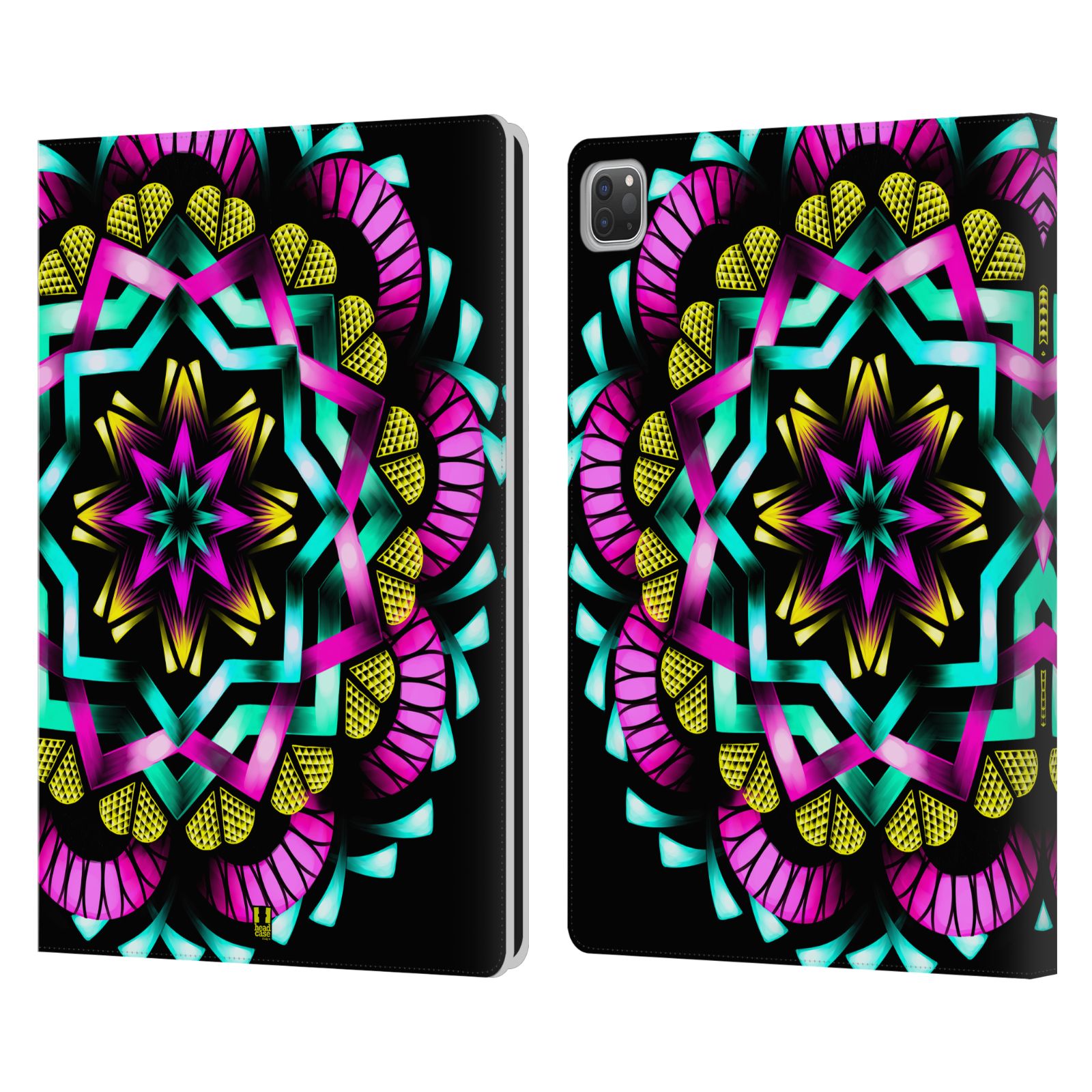 HEAD CASE DESIGNS MANDALA LANTERNS LEATHER BOOK WALLET CASE COVER FOR APPLE iPAD - Picture 9 of 10