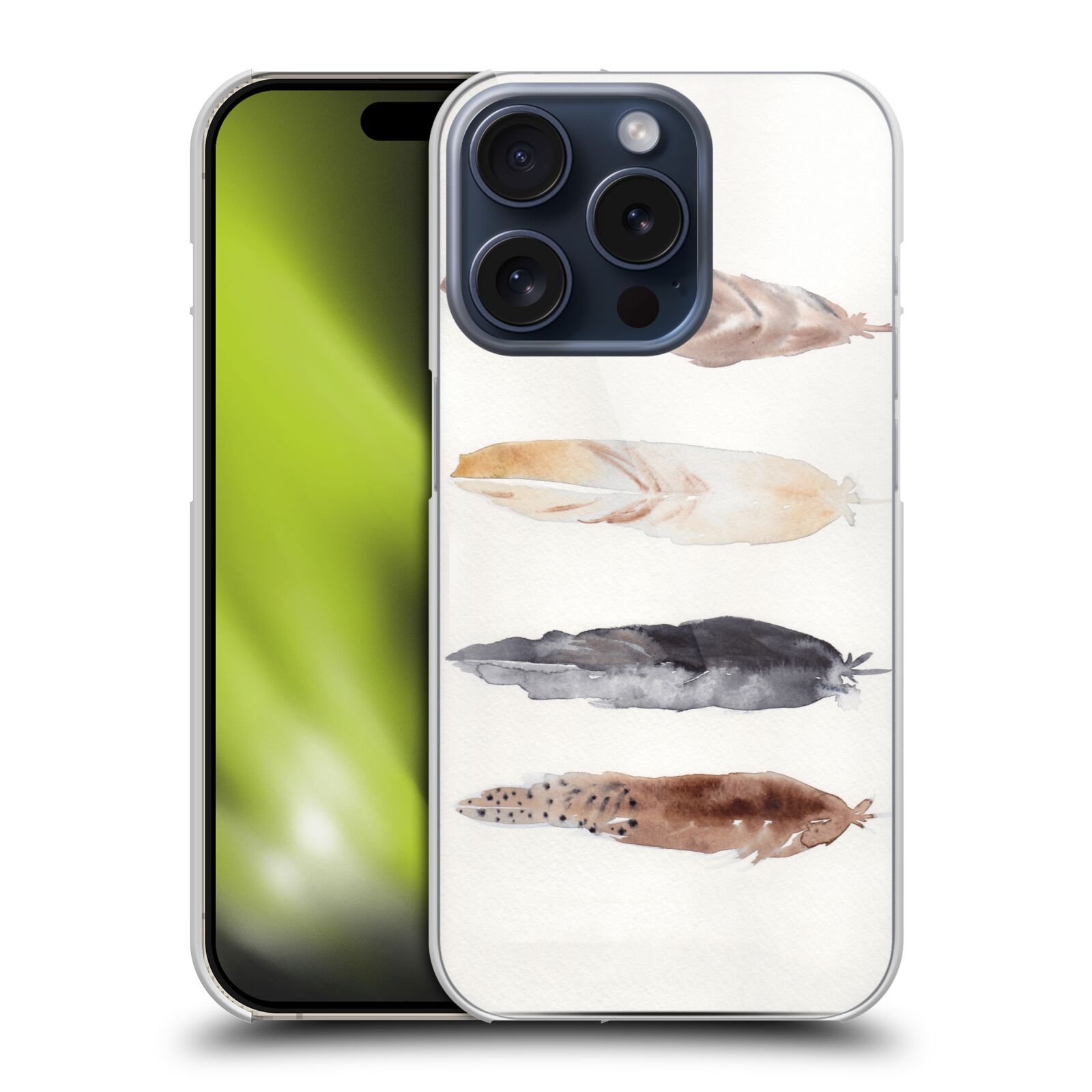 OFFICIAL MAI AUTUMN FEATHERS HARD BACK CASE FOR APPLE iPHONE PHONES