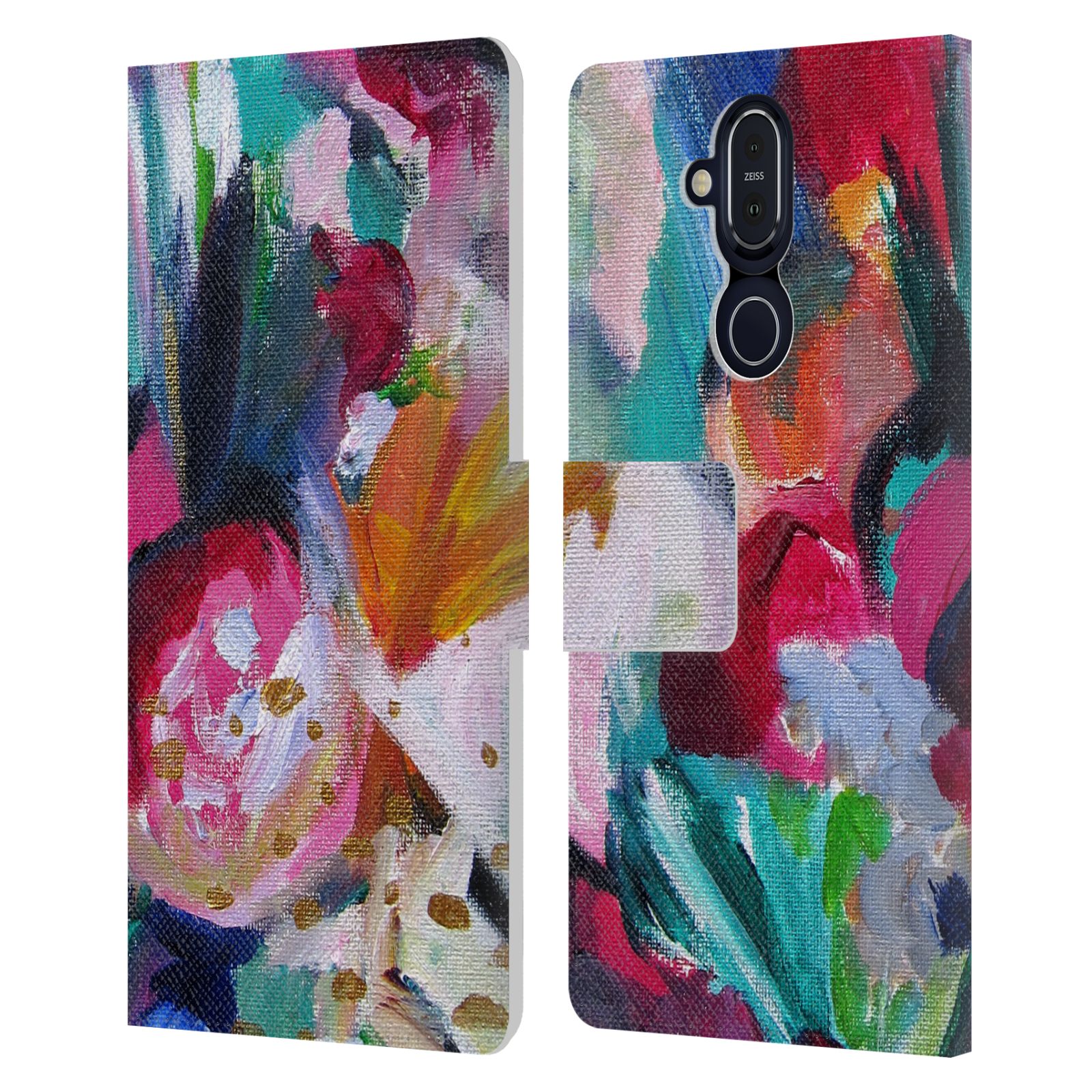 OFFICIAL MAI AUTUMN FLORAL GARDEN LEATHER BOOK WALLET CASE FOR NOKIA PHONES