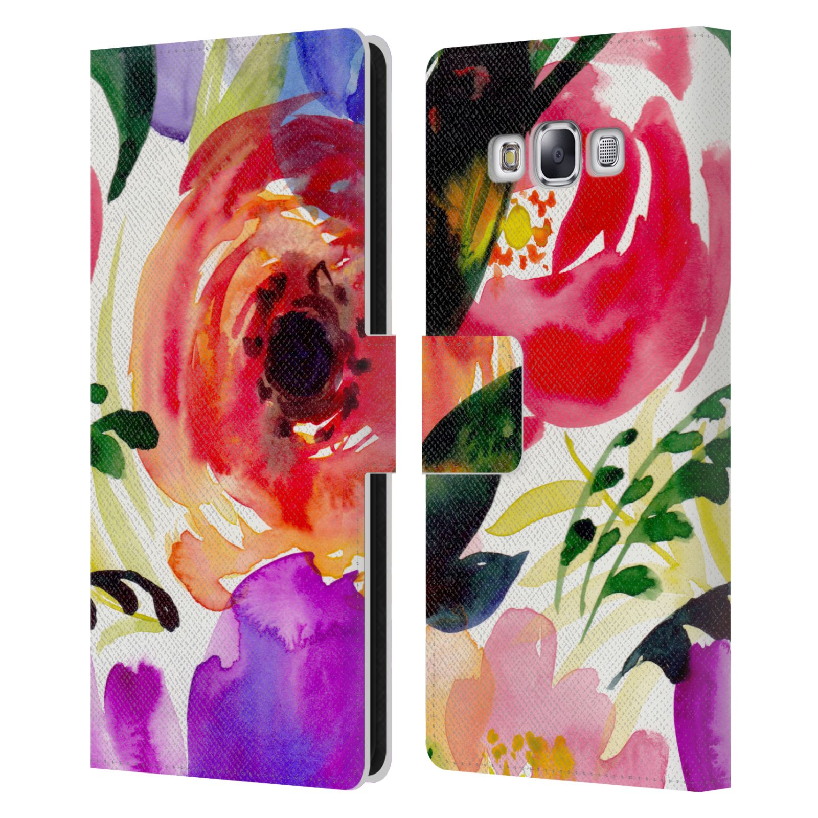 OFFICIAL MAI AUTUMN FLORAL GARDEN LEATHER BOOK CASE FOR SAMSUNG PHONES 3