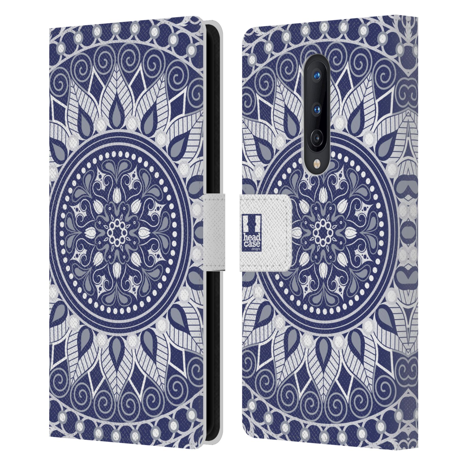 HEAD CASE DESIGNS MANDALA LEATHER BOOK WALLET CASE COVER FOR ONEPLUS PHONES - Picture 7 of 11